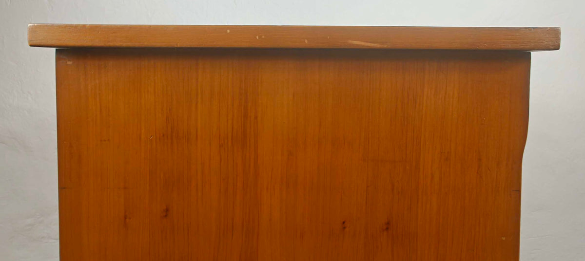 Vintage Chest Of Drawers Yew 2 Over 3 Drawers Storage Inlaid Delivery Available
