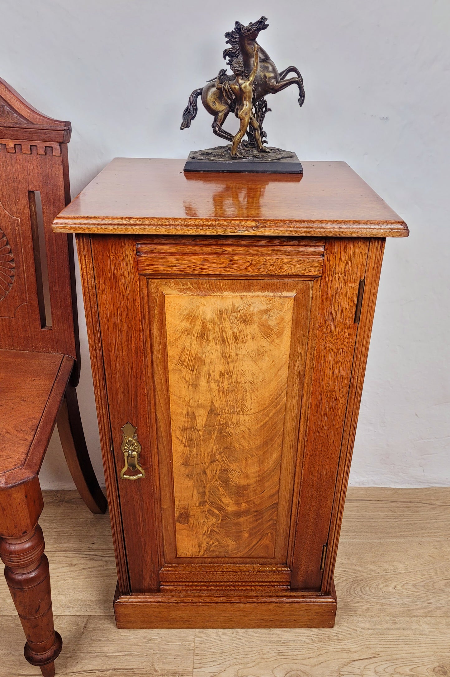 Walnut Bedside Cabinet Vintage Mid 20th Century Postage Available