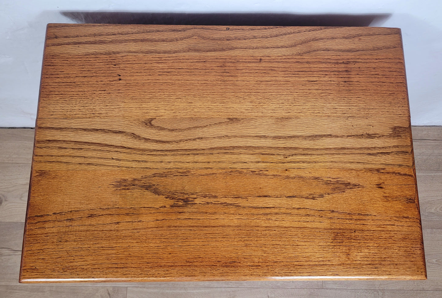 Vintage Chest Of Drawers 2 Oak Country Ring Handles Storage Delivery Available