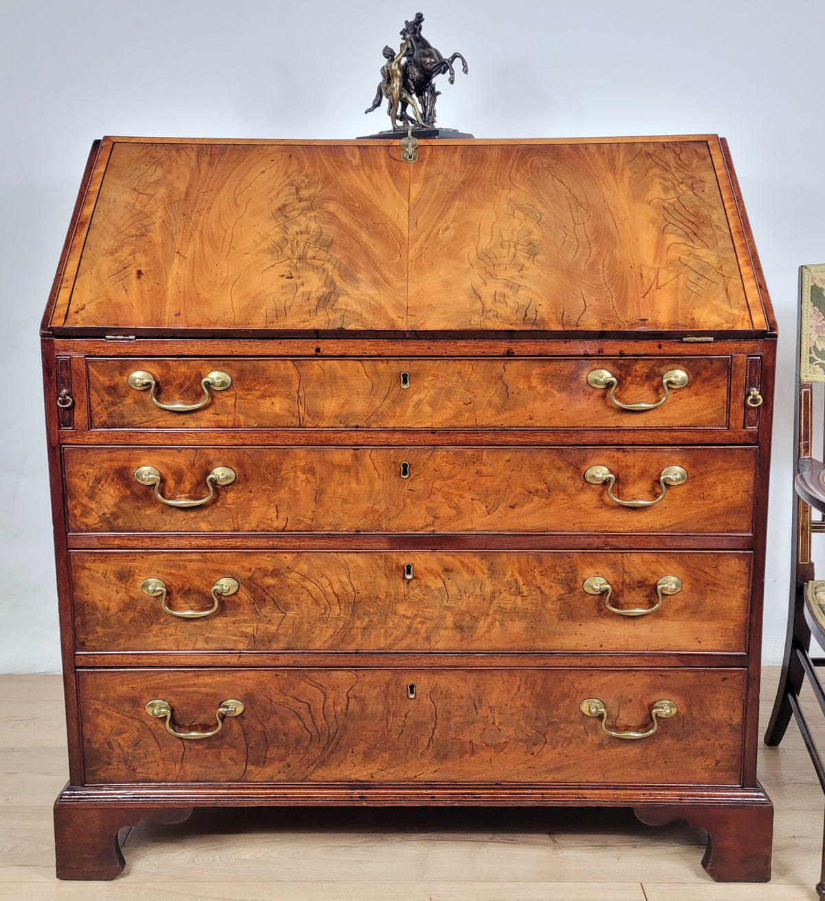 George III Writing Bureau Desk 18thC Lock & Key English Delivery Available