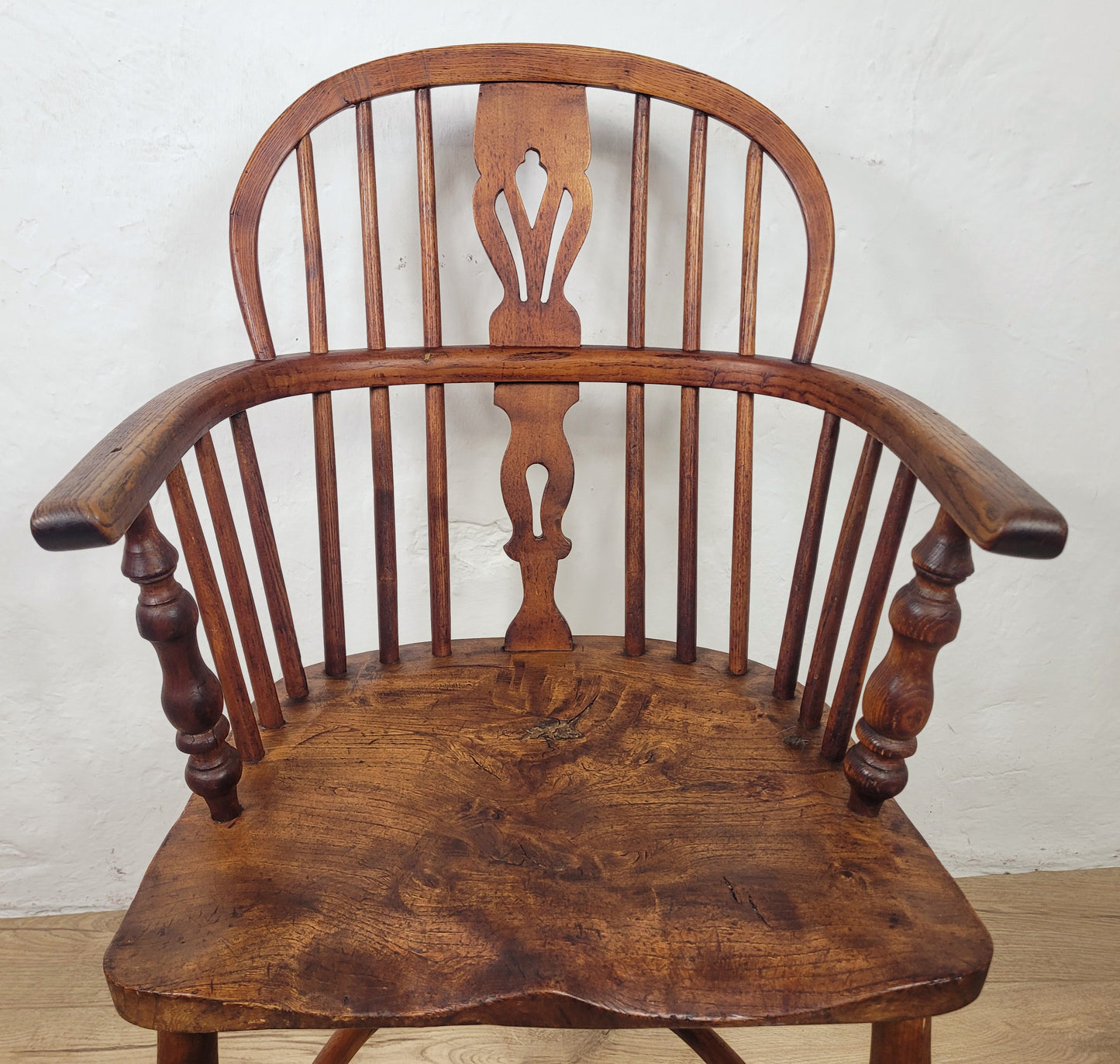 Victorian Windsor Armchair HoopBack Crinoline Stretcher 19thC Delivery Available