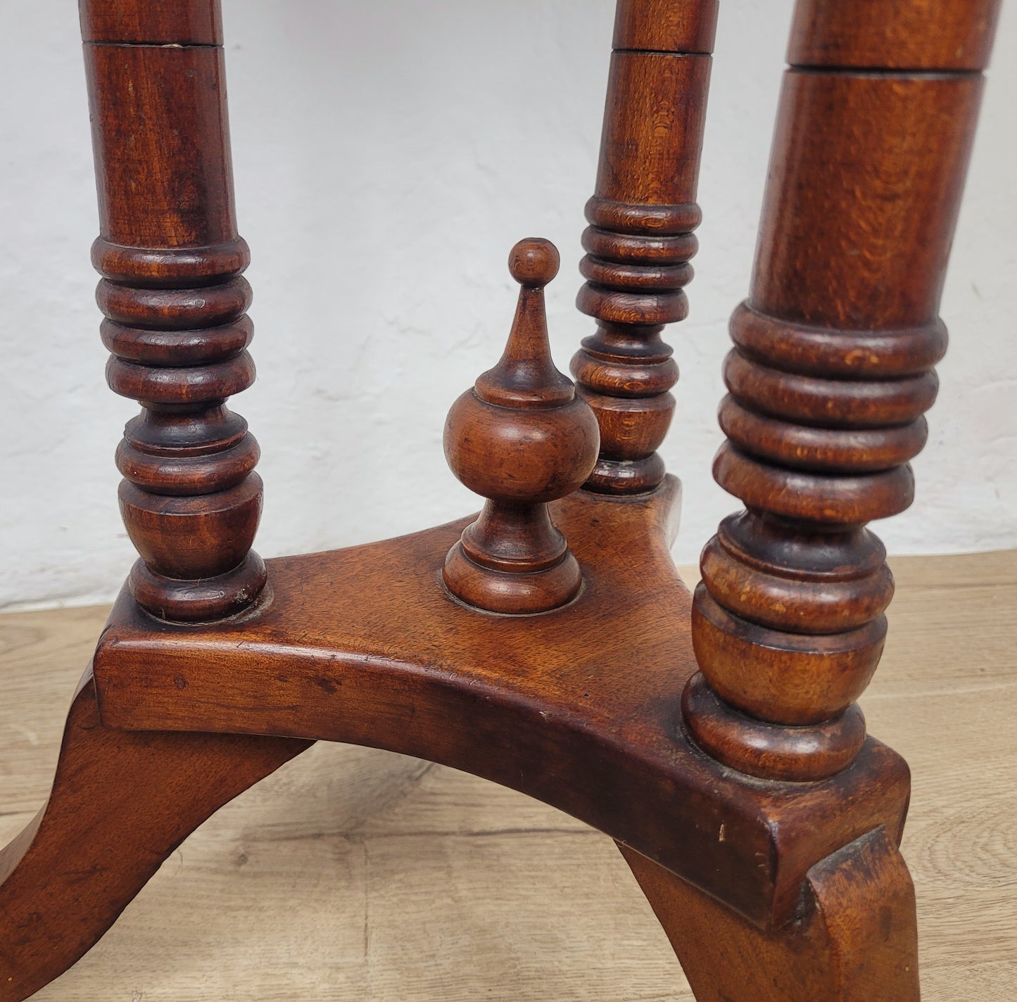 Victorian Octagonal Occasional Table Tripod English Mahogany Postage Available