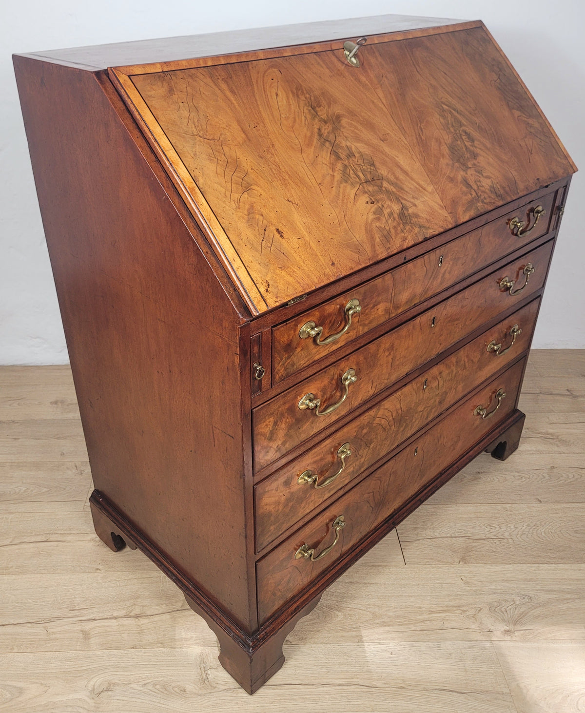 George III Writing Bureau Desk 18thC Lock & Key English Delivery Available