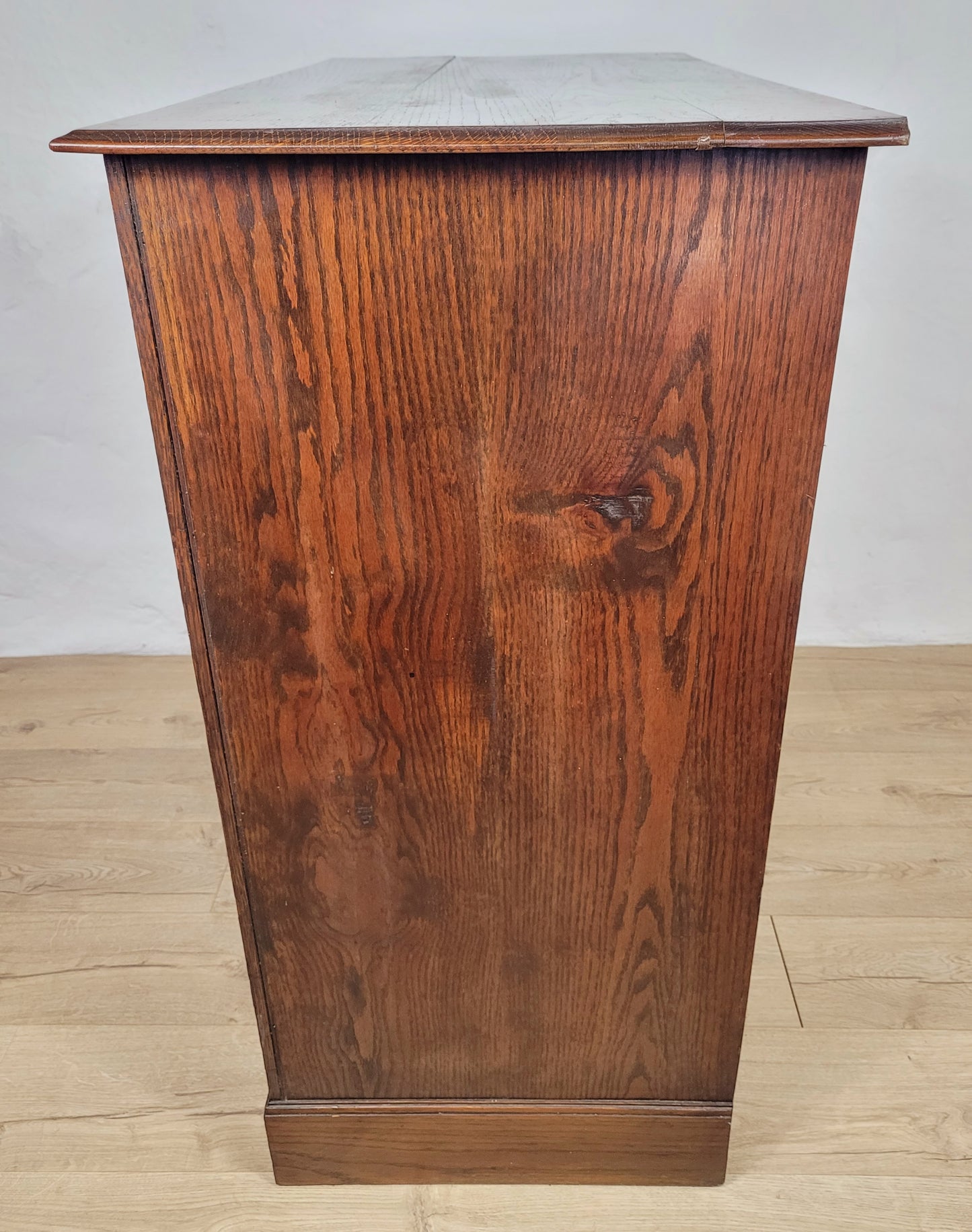 Edwardian Chest of Drawers 2 Over 3 Oak 1910s Drop Handle Delivery Available