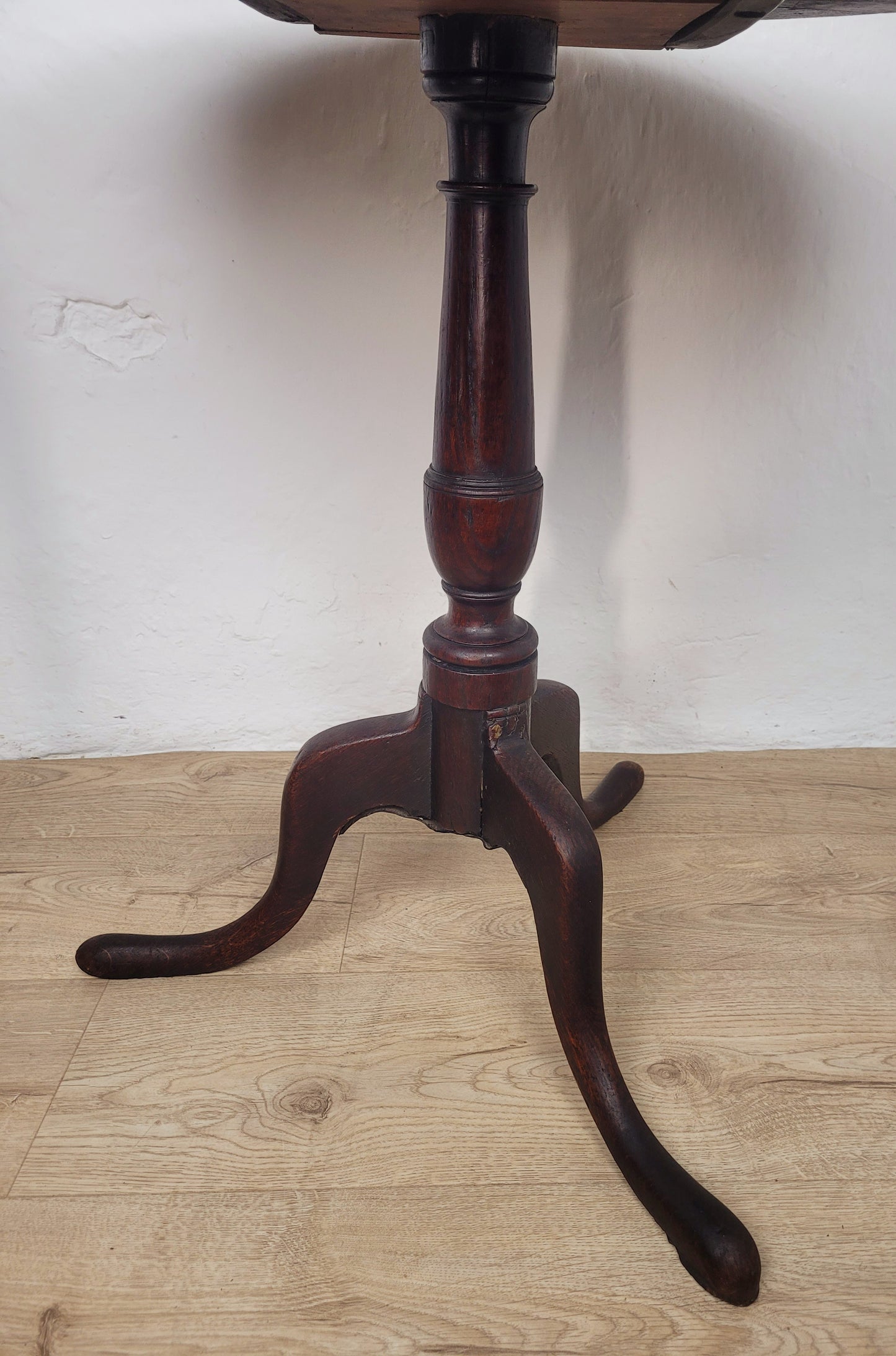 Georgian Tilt Top Table Tripod Occasional Round 18thC Oak Delivery Available