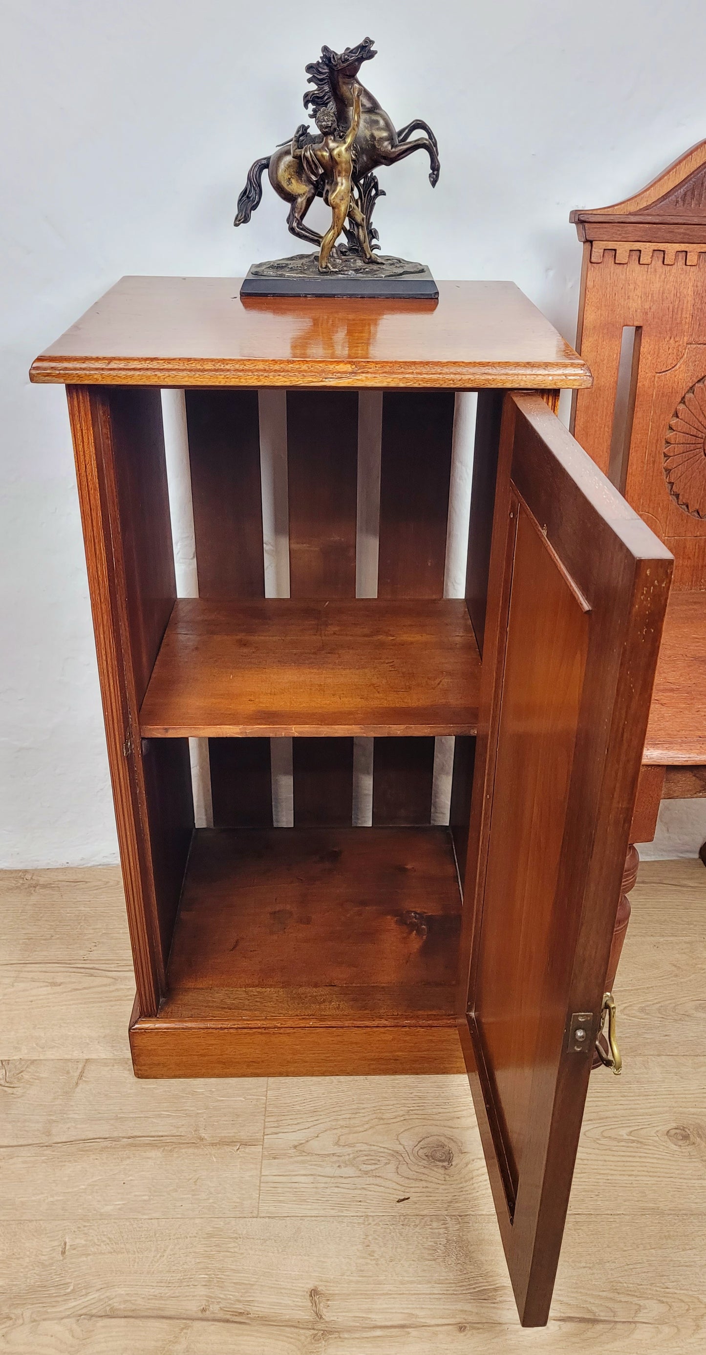 Walnut Bedside Cabinet Vintage Mid 20th Century Postage Available