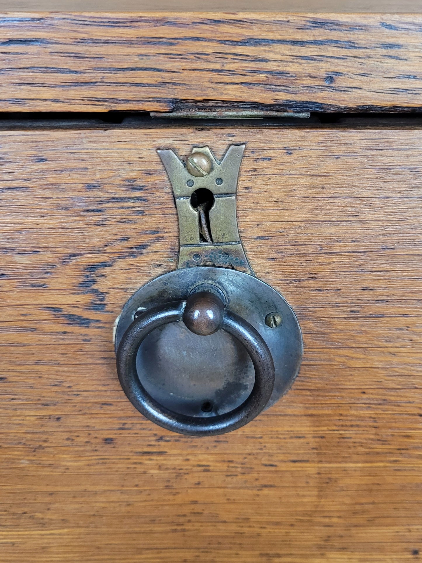 Student Writing Desk Arts & Crafts Oak Country Vintage 1950s Delivery Available