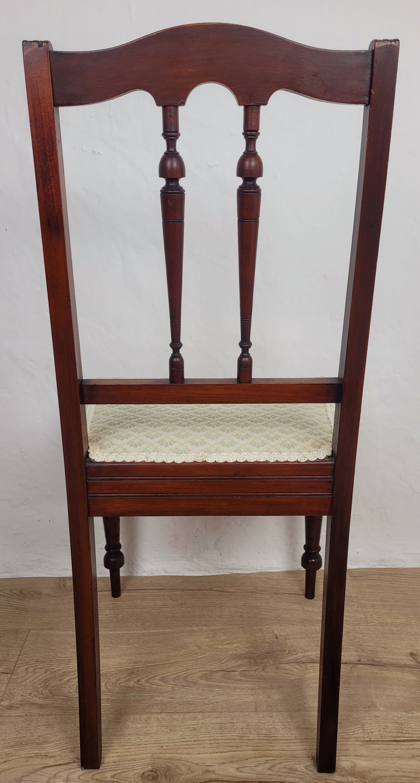 Carved Occasional Chair Mahogany Upholstered Antique Postage Available