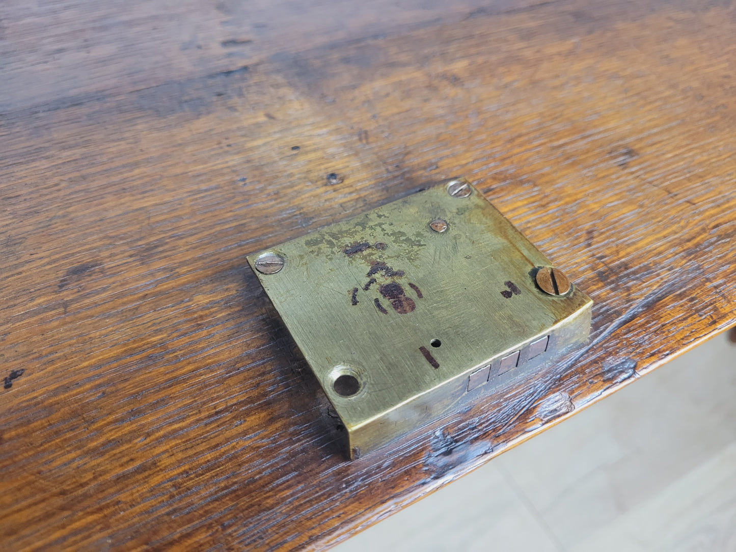 Georgian Writing Bureau Desk 18thC Oak Drop Handles Antique Delivery Available