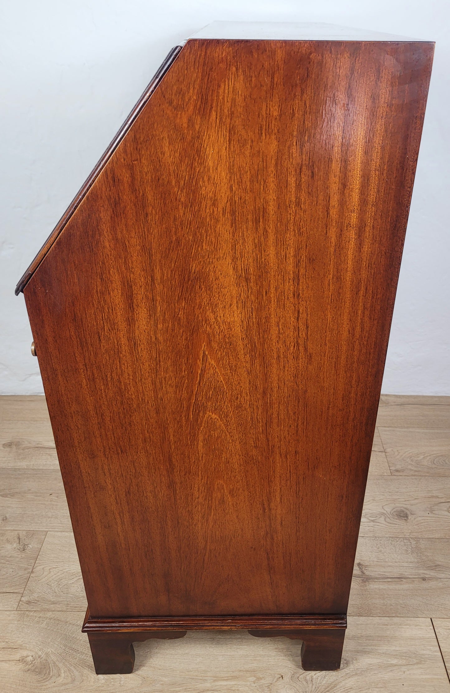 Vintage Writing Bureau Desk Leather 20thC Mahogany 1960s Delivery Available