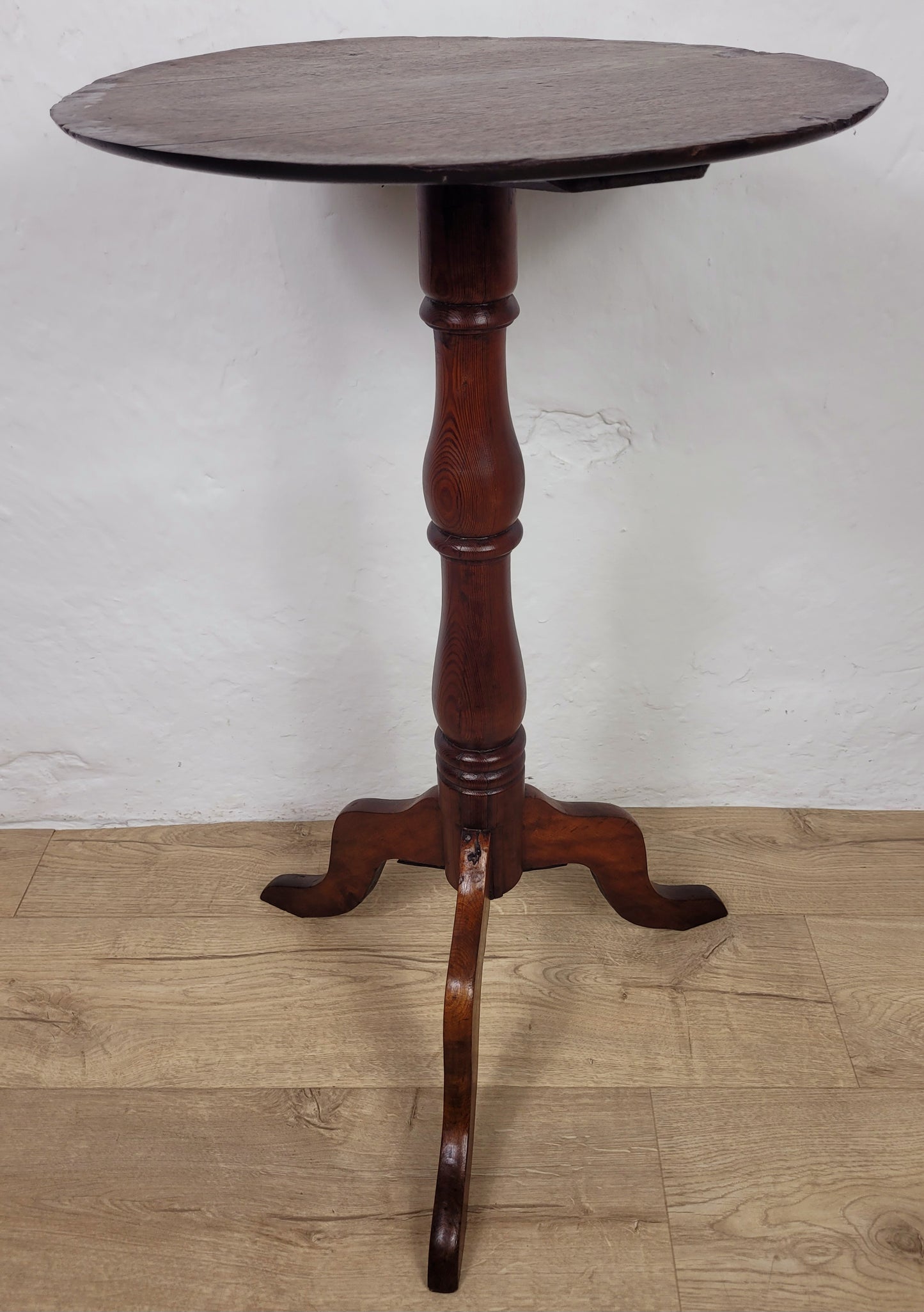 Victorian Tripod Side Table 19thC English Antique Mahogany Postage Available