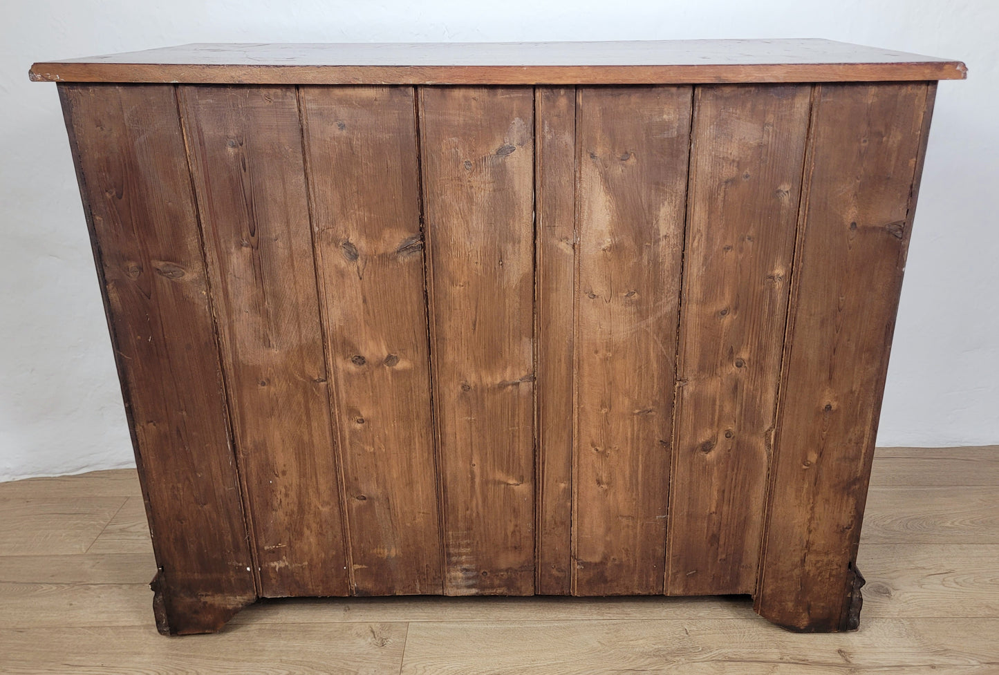 Edwardian Chest of Drawers Walnut 2 Over 3 1910s Drop Handles Delivery Available