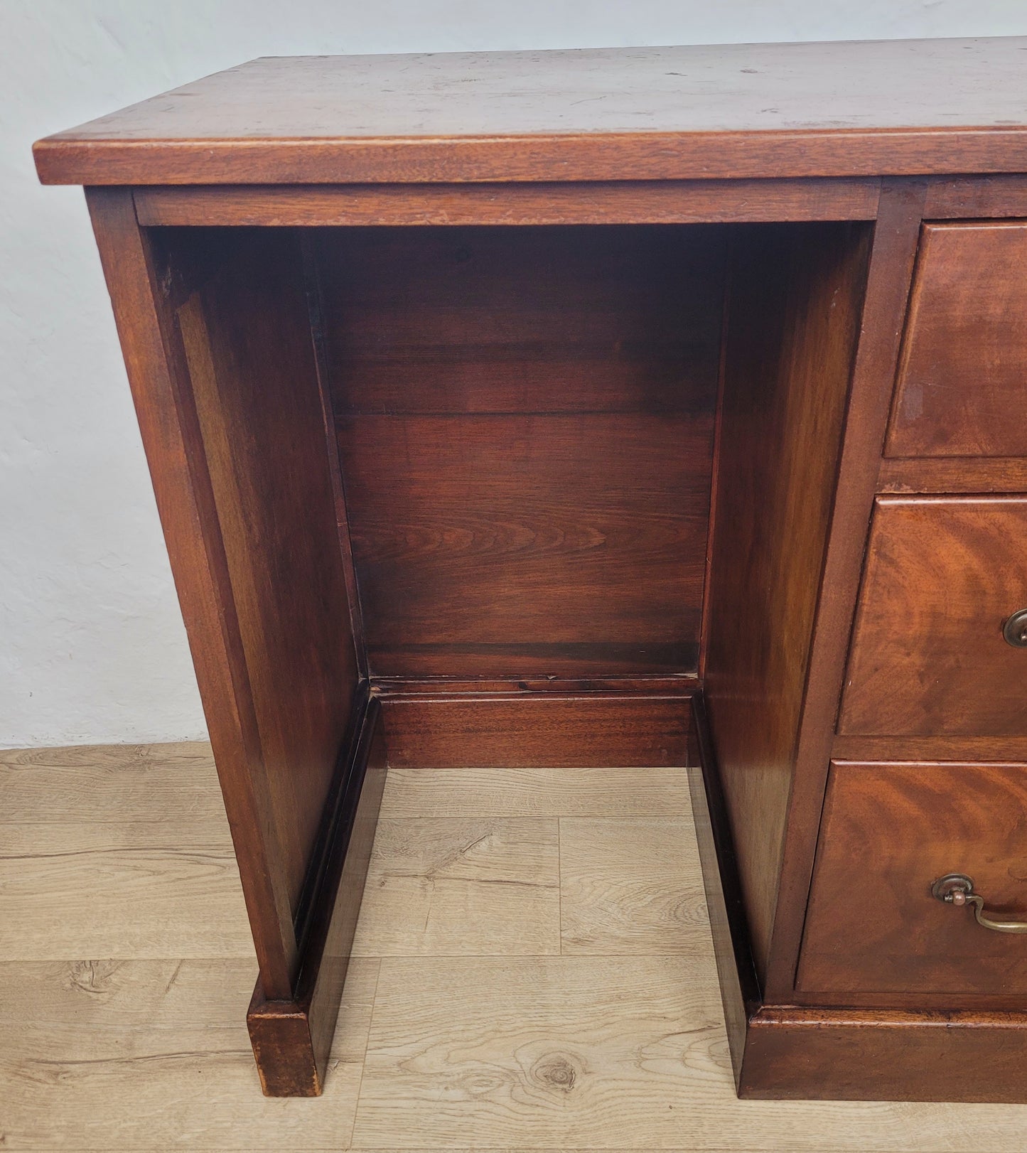 Victorian Writing Desk Teak Small Drawers Drop Handles Delivery Available