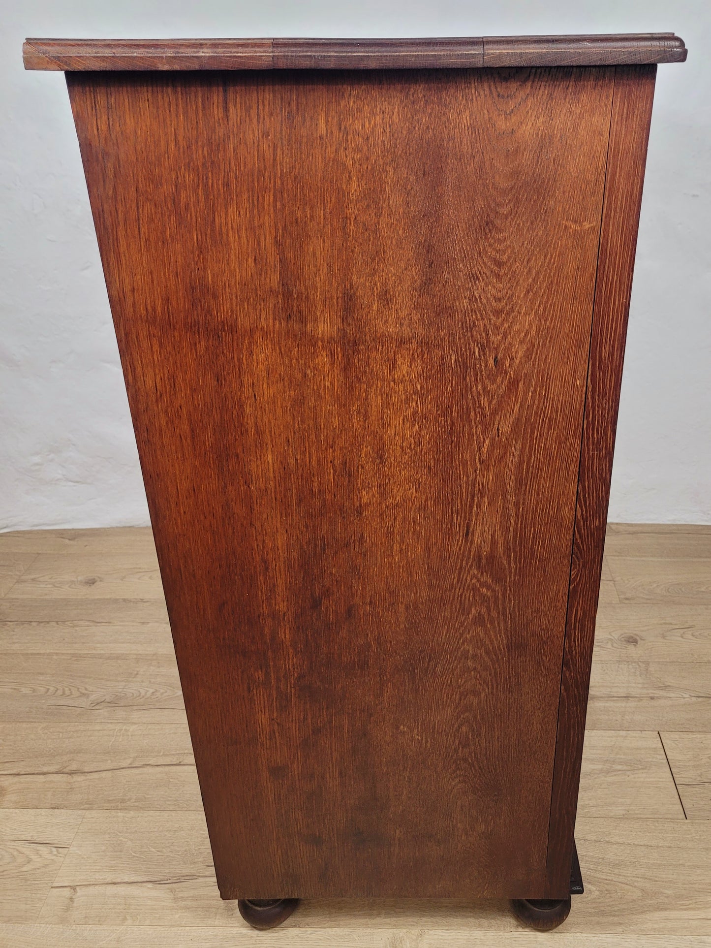 Edwardian Chest of Drawers 2 Over 3 Oak 1910s Drop Handle Delivery Available