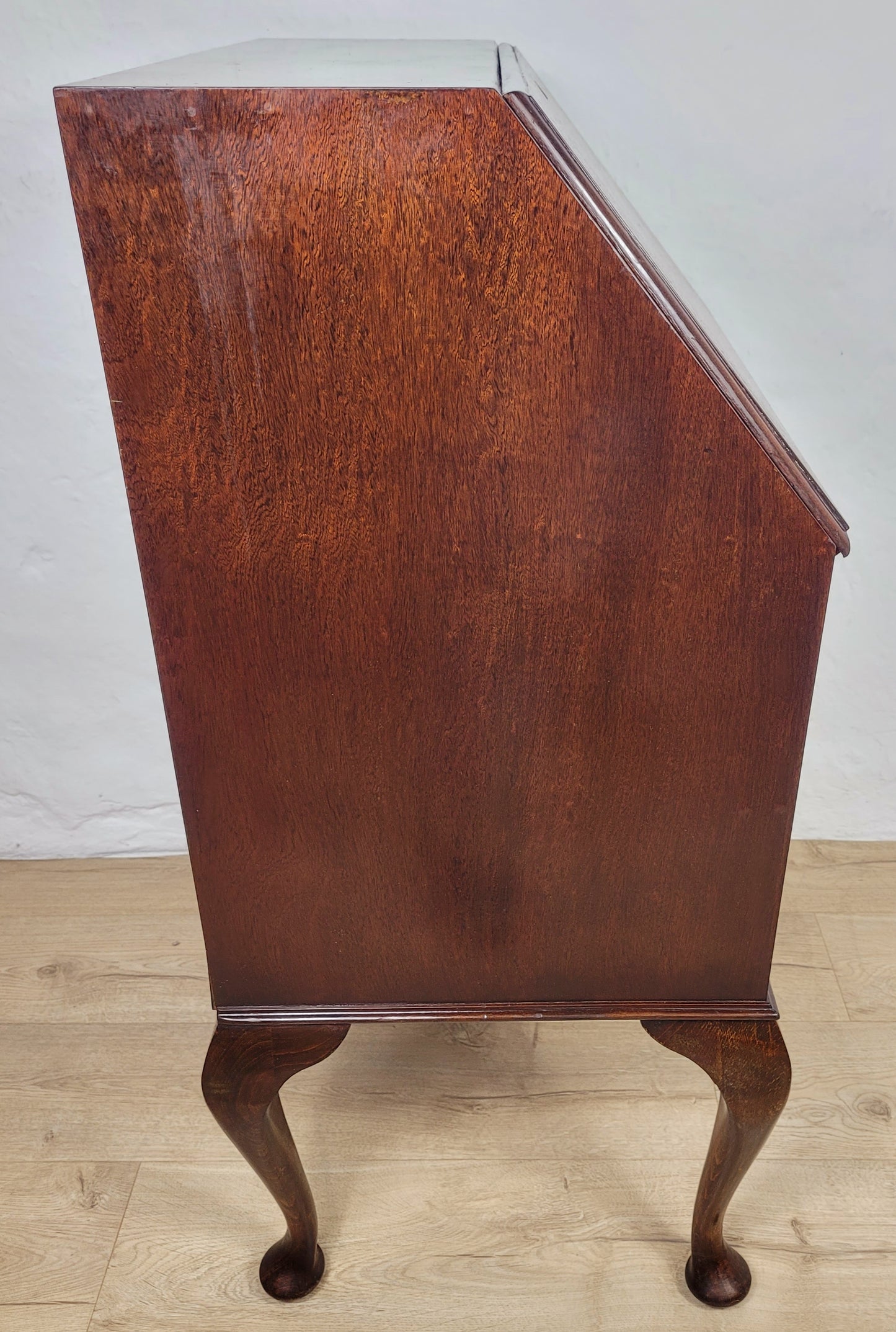 Vintage Writing Desk Bureau Leather 1930s Cabriole Legs Delivery Available