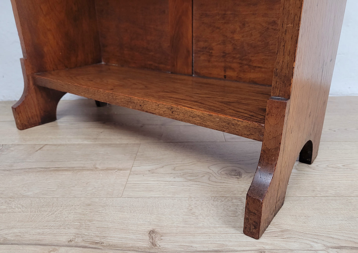 Vintage Student Writing Desk Lockable Inlaid Oak 1950s Delivery Available