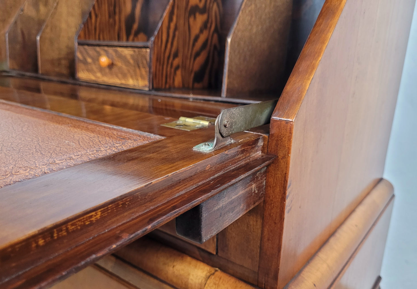 Vintage Writing Desk Denby & Spinks Walnut Cabriole Legs 1940s Delivery Available