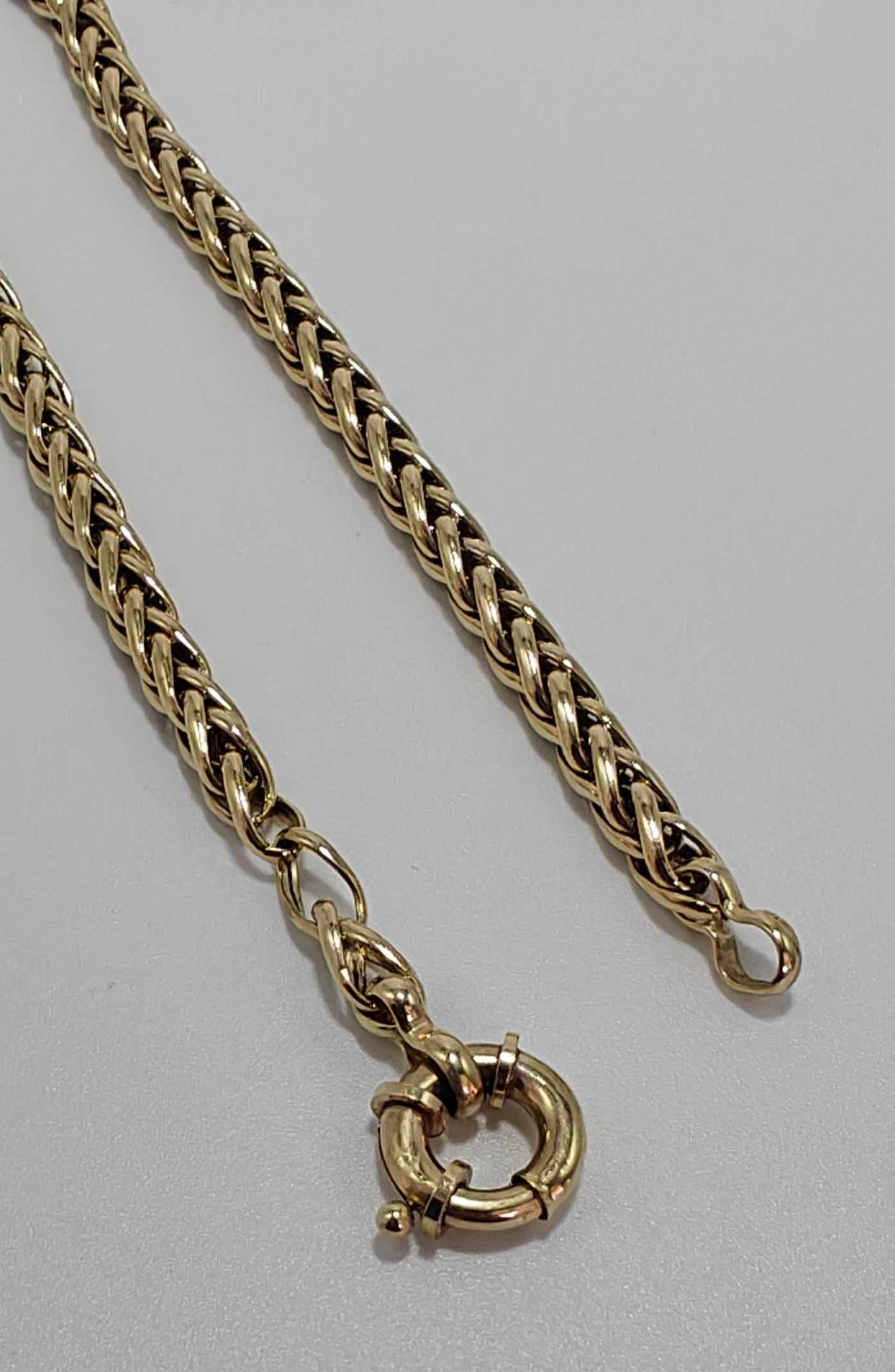 9ct Yellow Gold Spiga Necklace 23 Inches Hallmarked 375 - Postage Available
