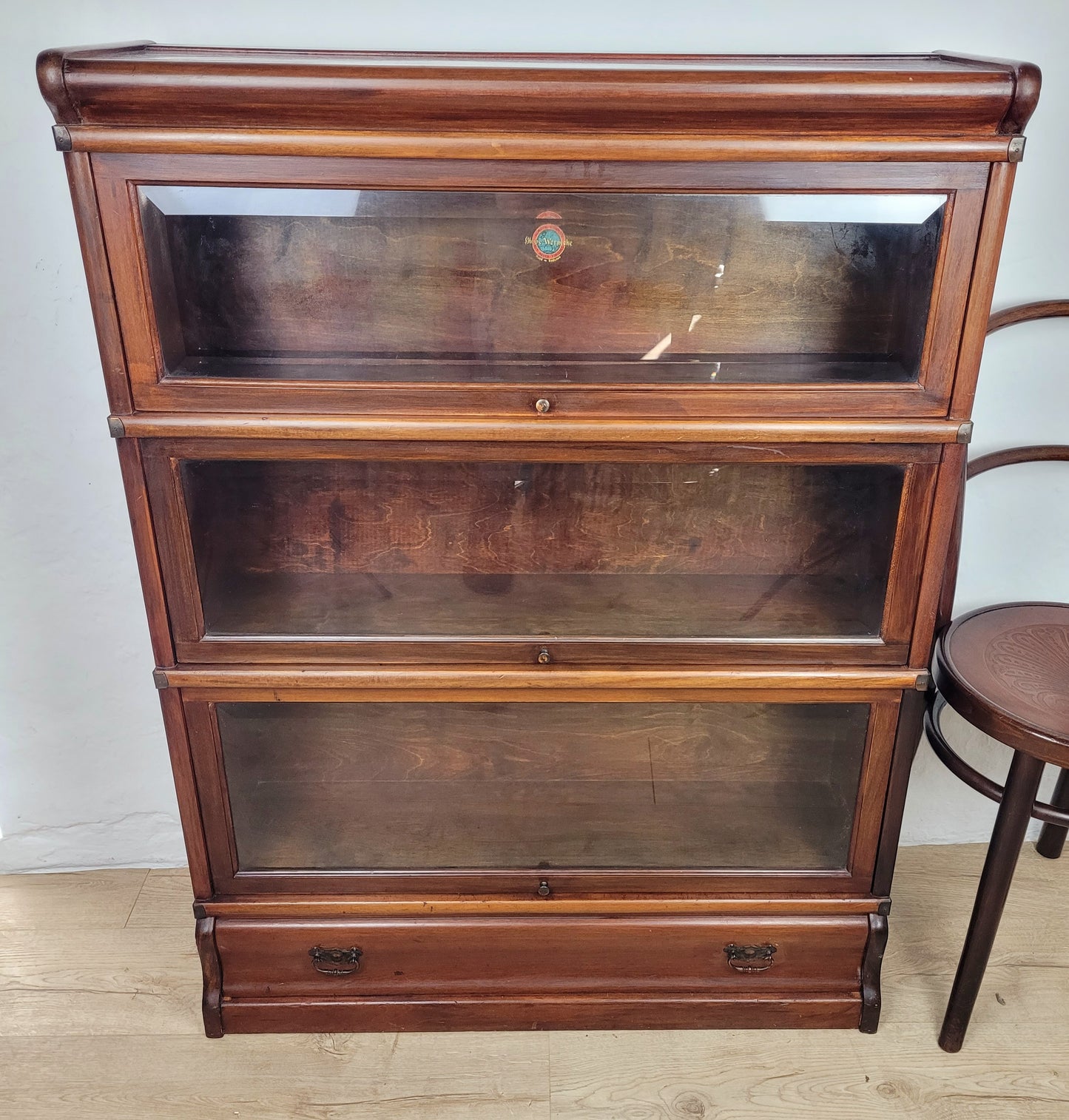 Globe Wernicke Barristers Bookcase 3 Stackable Glass Door Delivery Available