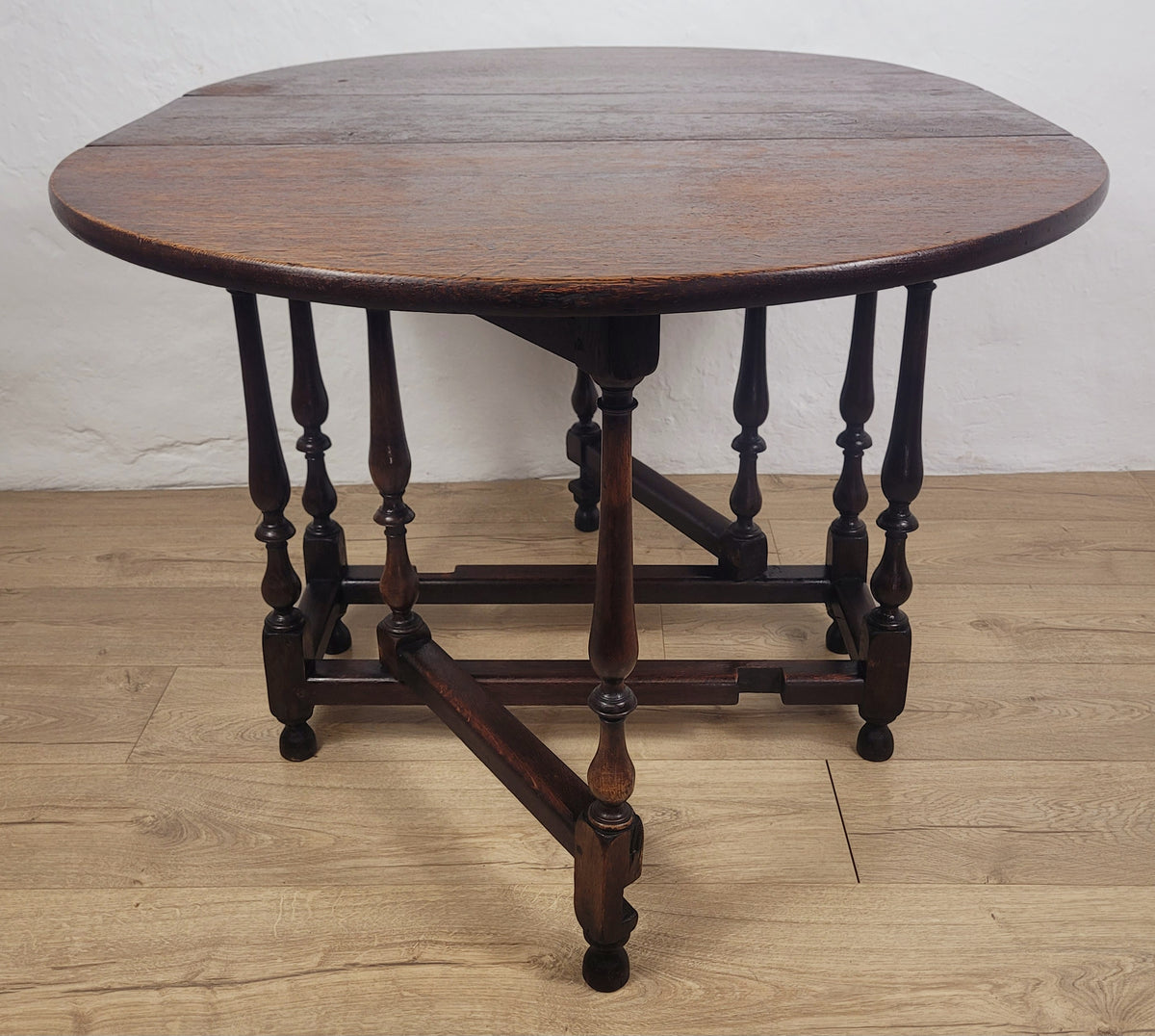 Dining Table Early 20thC Oak Drop Leaf Gateleg Country 1920's Delivery Available