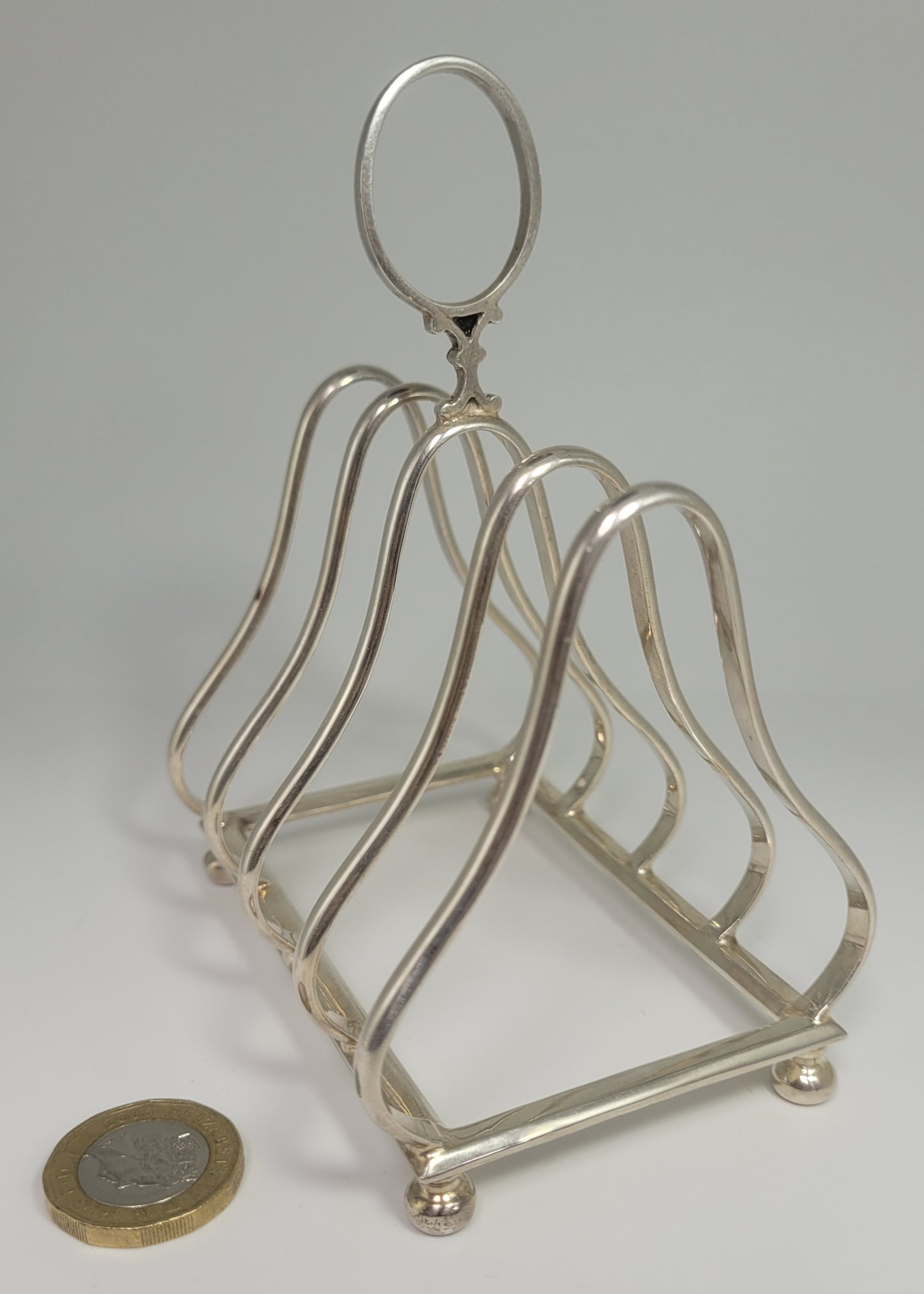 Sheffield Silver Toast Rack Hallmarked English Edwardian 1900 Tableware Postage Available