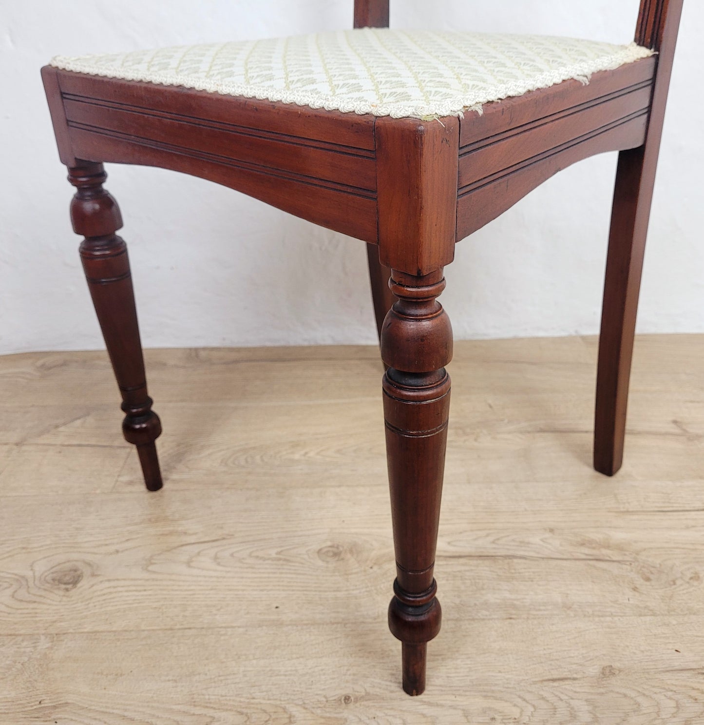 Carved Occasional Chair Mahogany Upholstered Antique Postage Available