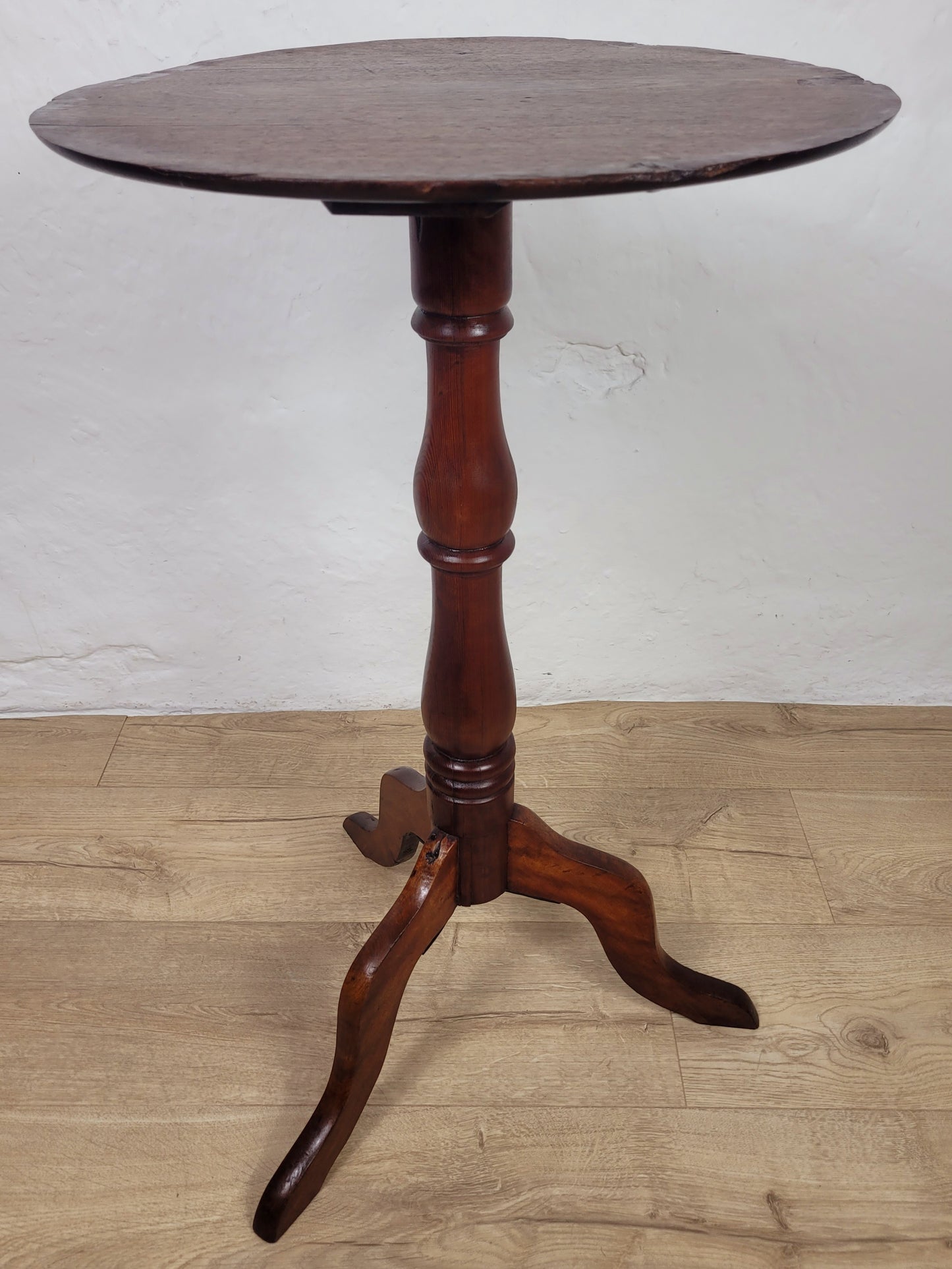 Victorian Tripod Side Table 19thC English Antique Mahogany Postage Available