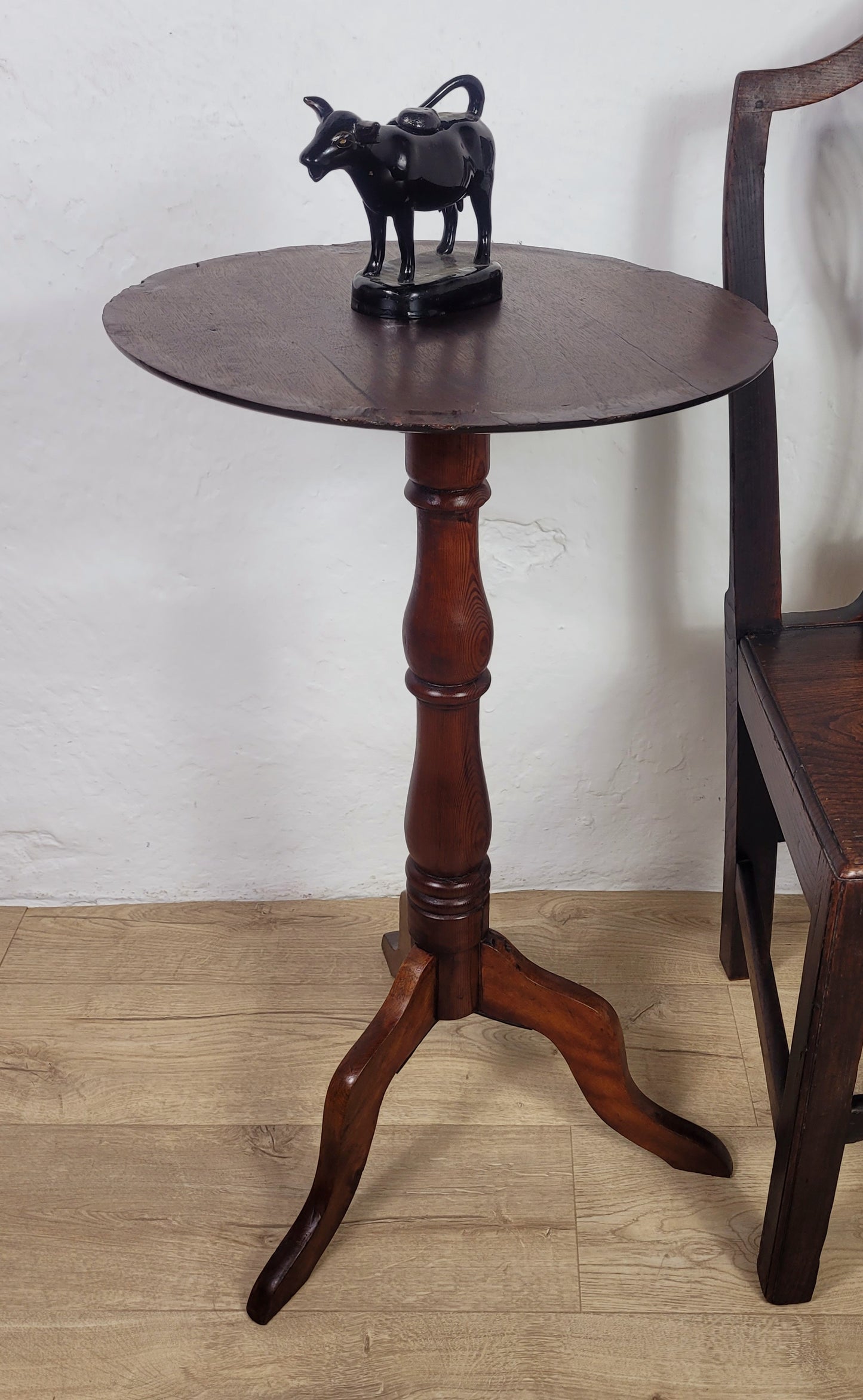 Victorian Tripod Side Table 19thC English Antique Mahogany Postage Available