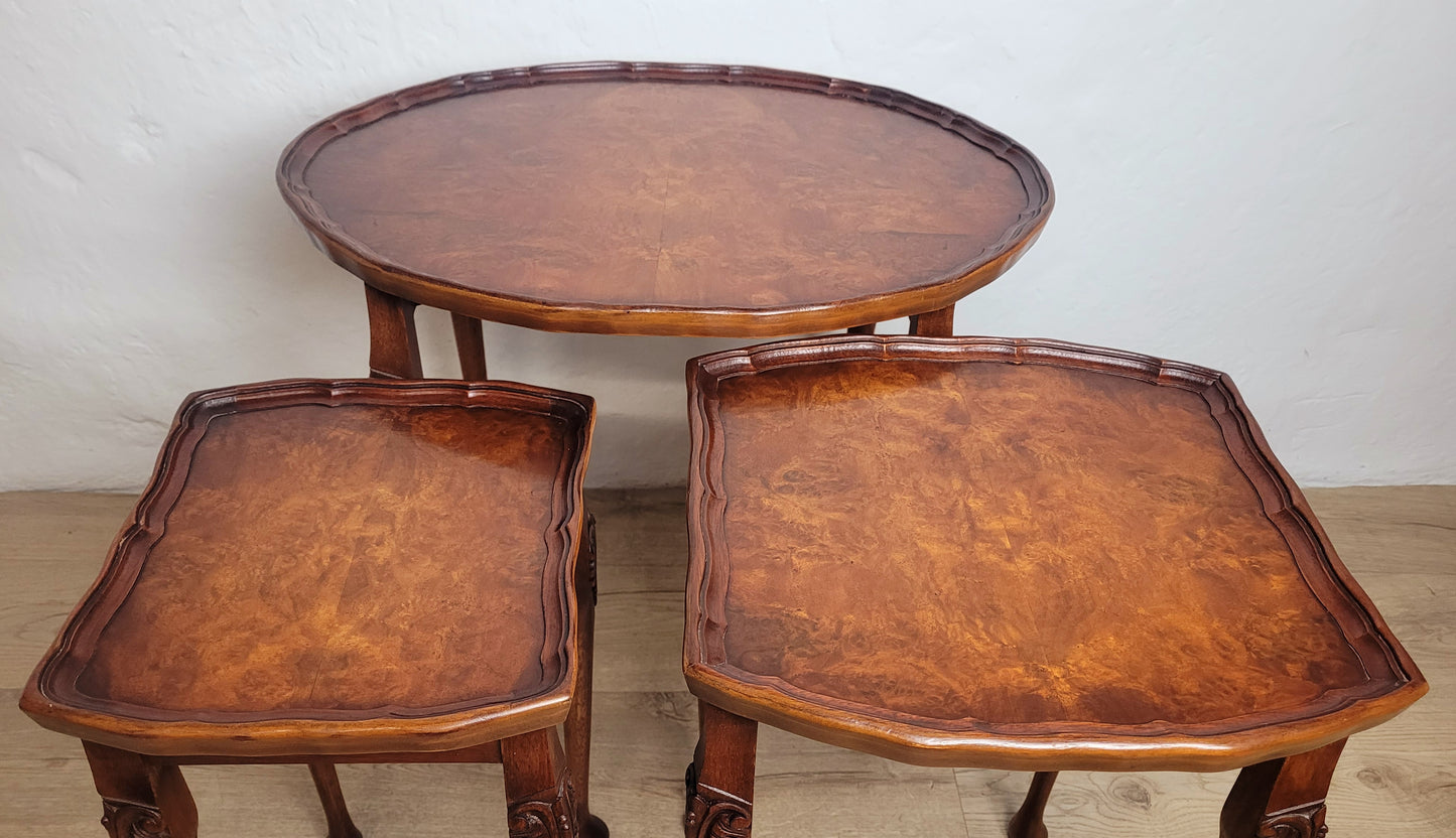 Bevan Funnell Nesting Tables Set of Three Antique Style 1950s Postage Available