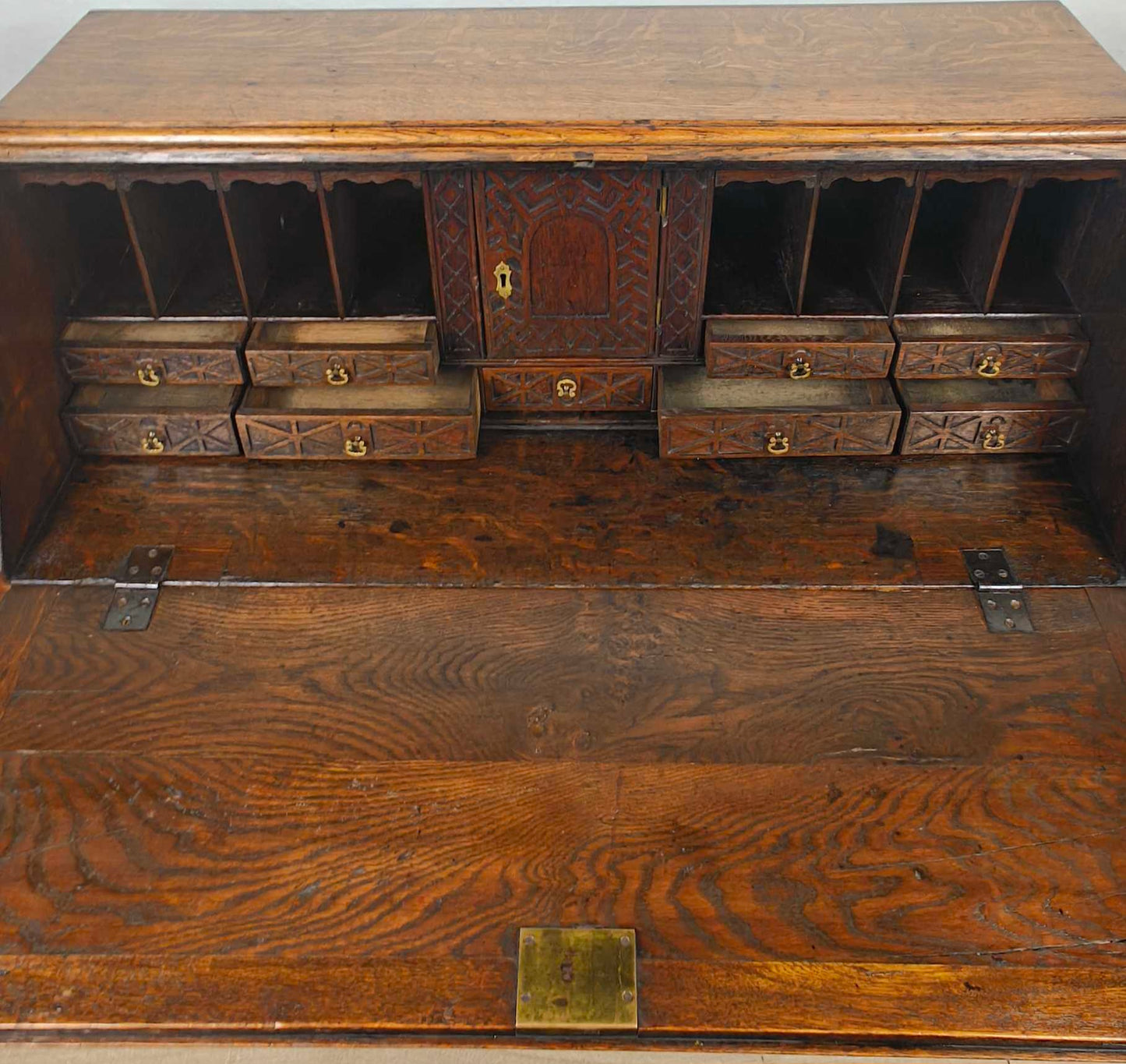 George III Writing Bureau Desk Oak 18thC Antique English Delivery Available