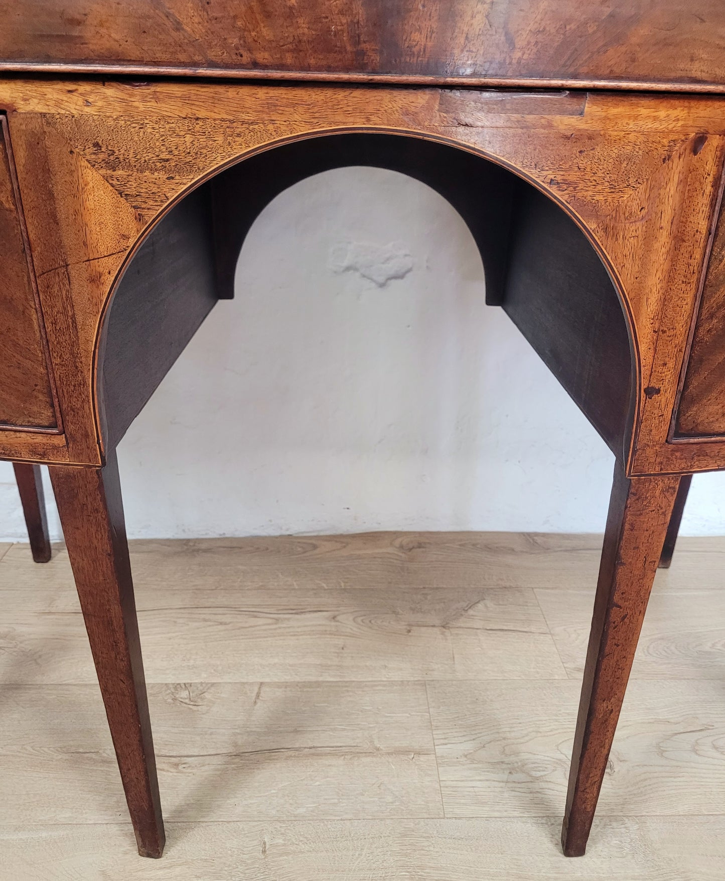 Regency Bowfronted Sideboard Drop Handles English C1800 Delivery Available