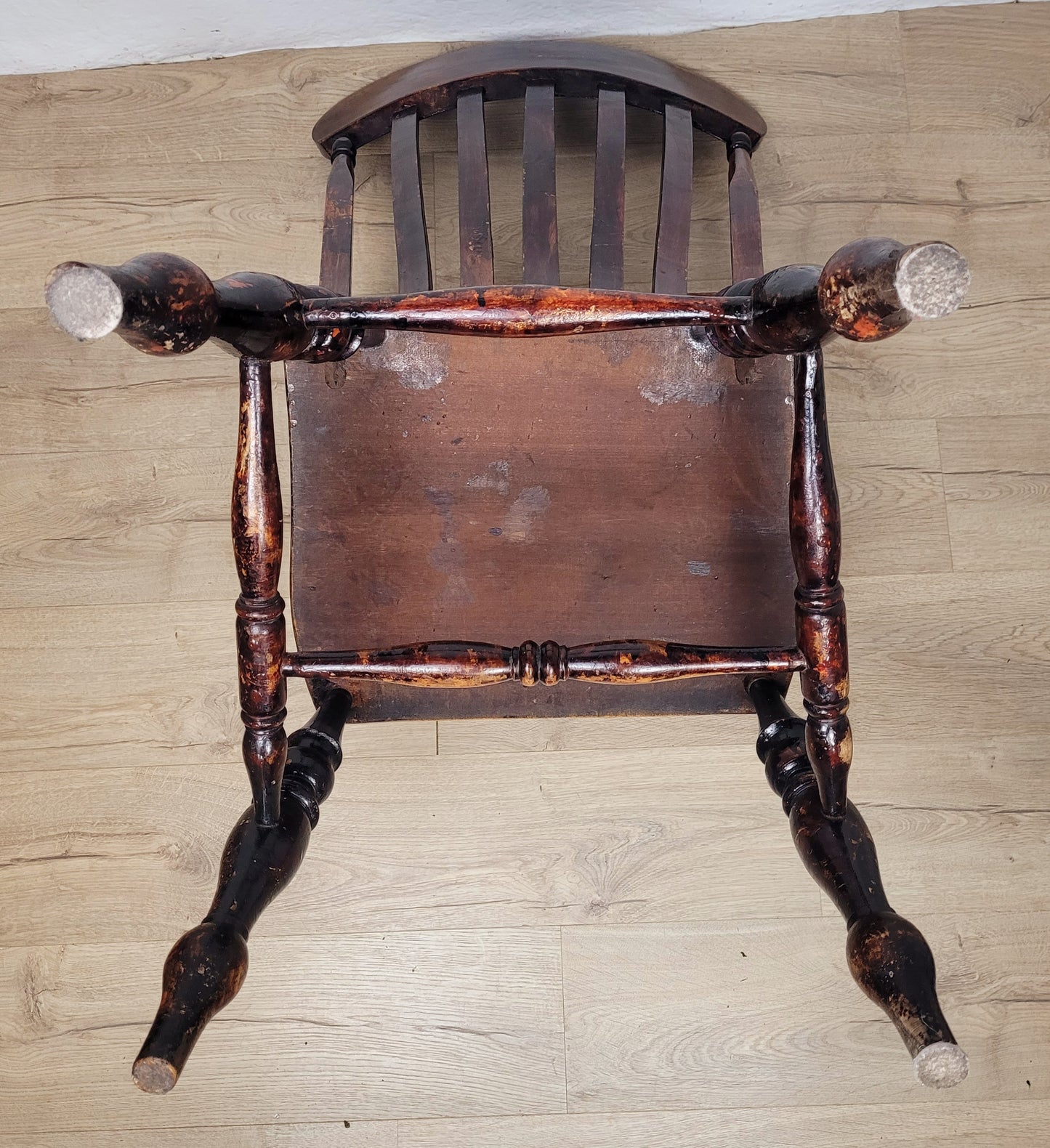 Victorian Kitchen Armchair 19thC Slatback Farmhouse Delivery Available