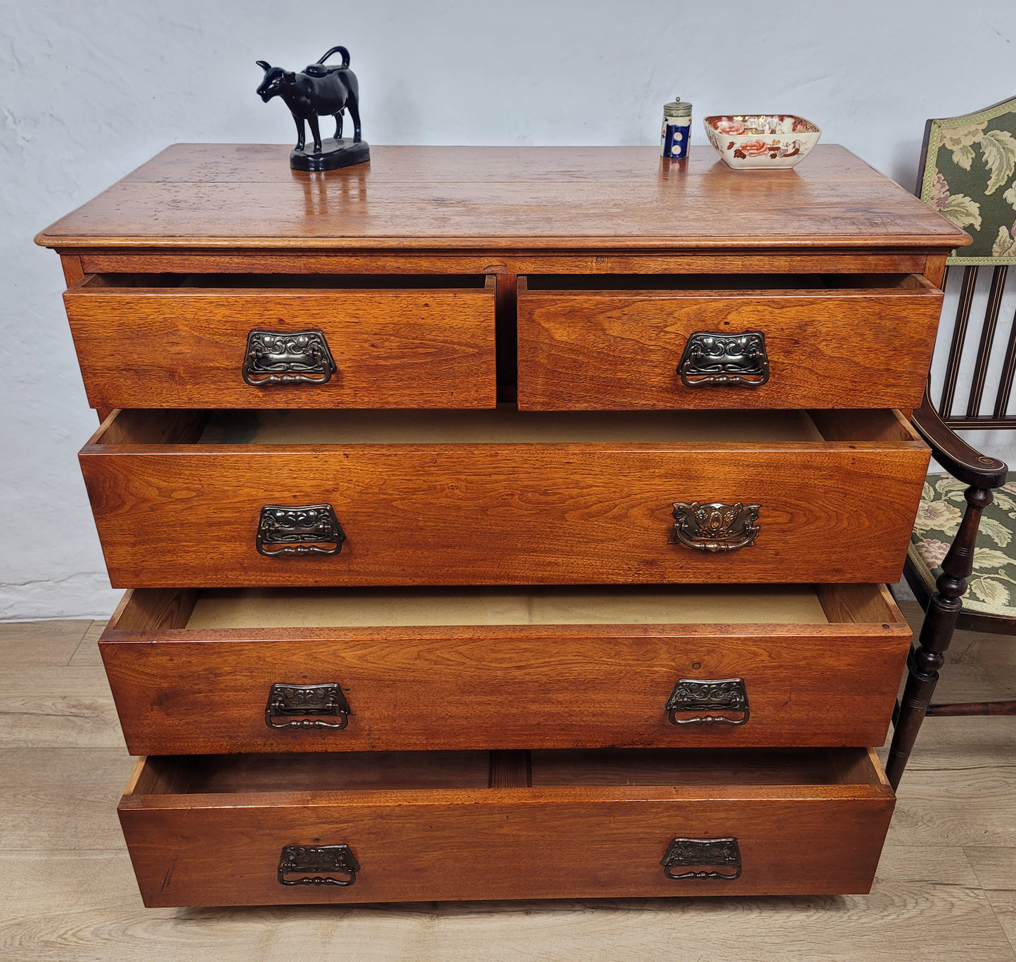 Chest of Drawers Pine Arts & Crafts 2 Over 3 1910 Drop Handle Delivery Available