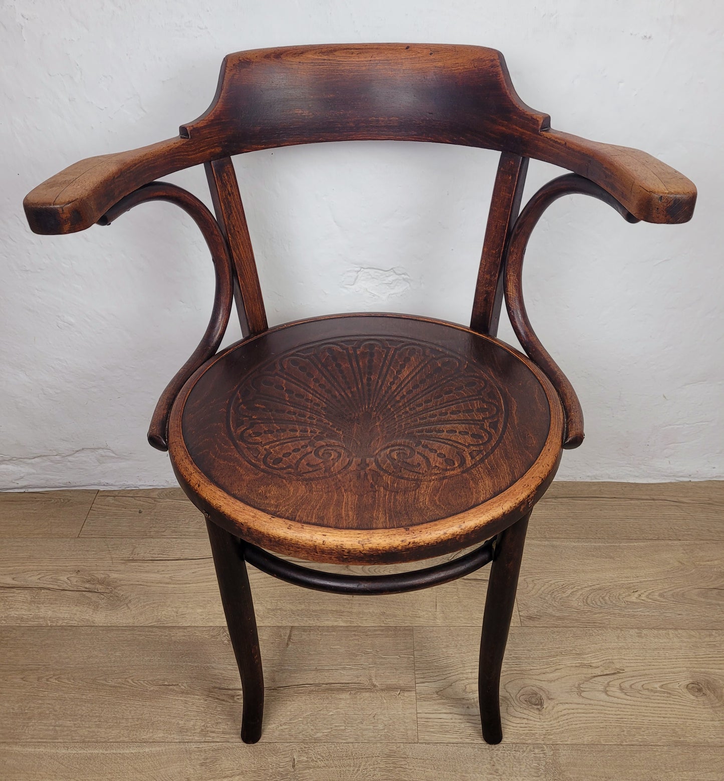 Bistro Cafe Bentwood Armchair Mundus J&J Kohn Antique 1910 Postage Available