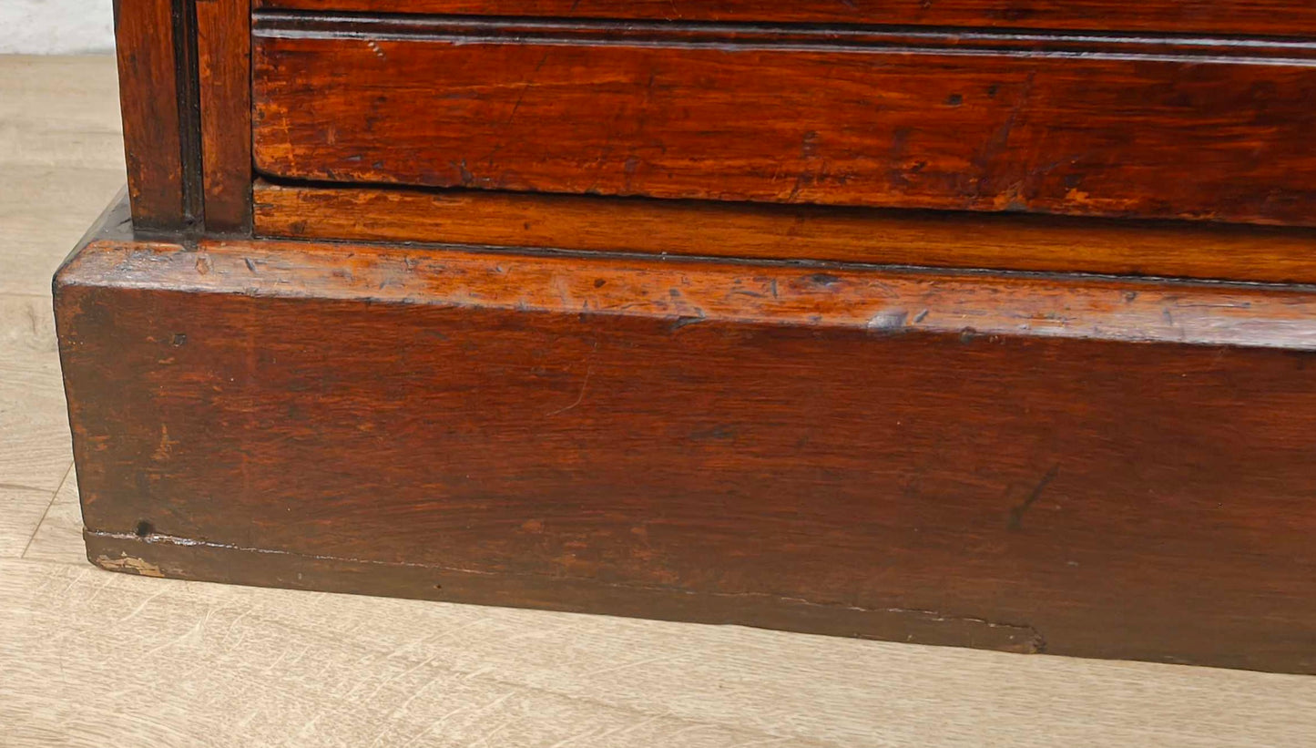 Edwardian Chest of Drawers 2 Over 3 Walnut 1910s Drop Handle Delivery Available