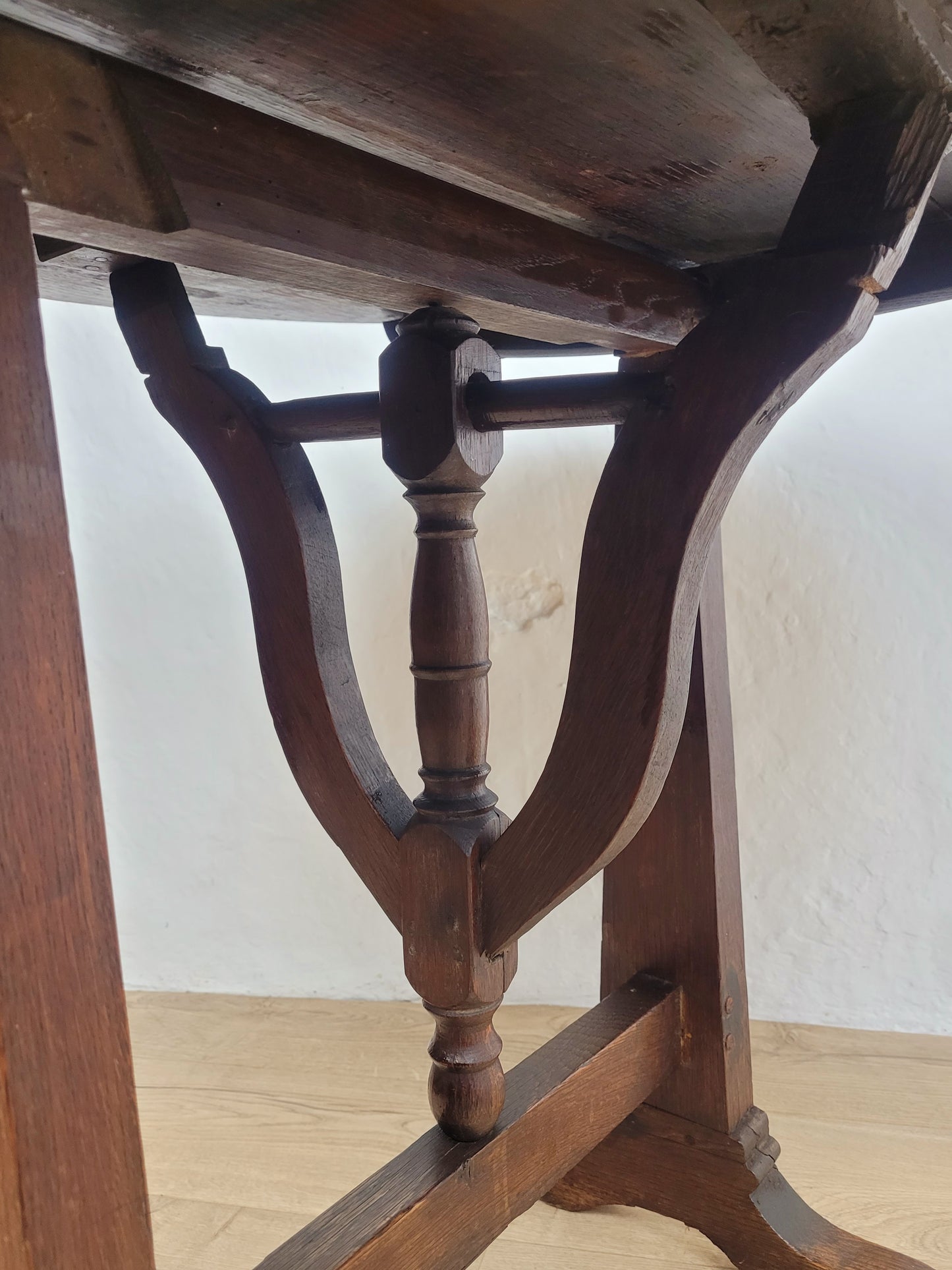 Vigneron Wine Tasting Table French Tilt Top Oak 19th Century Delivery Available