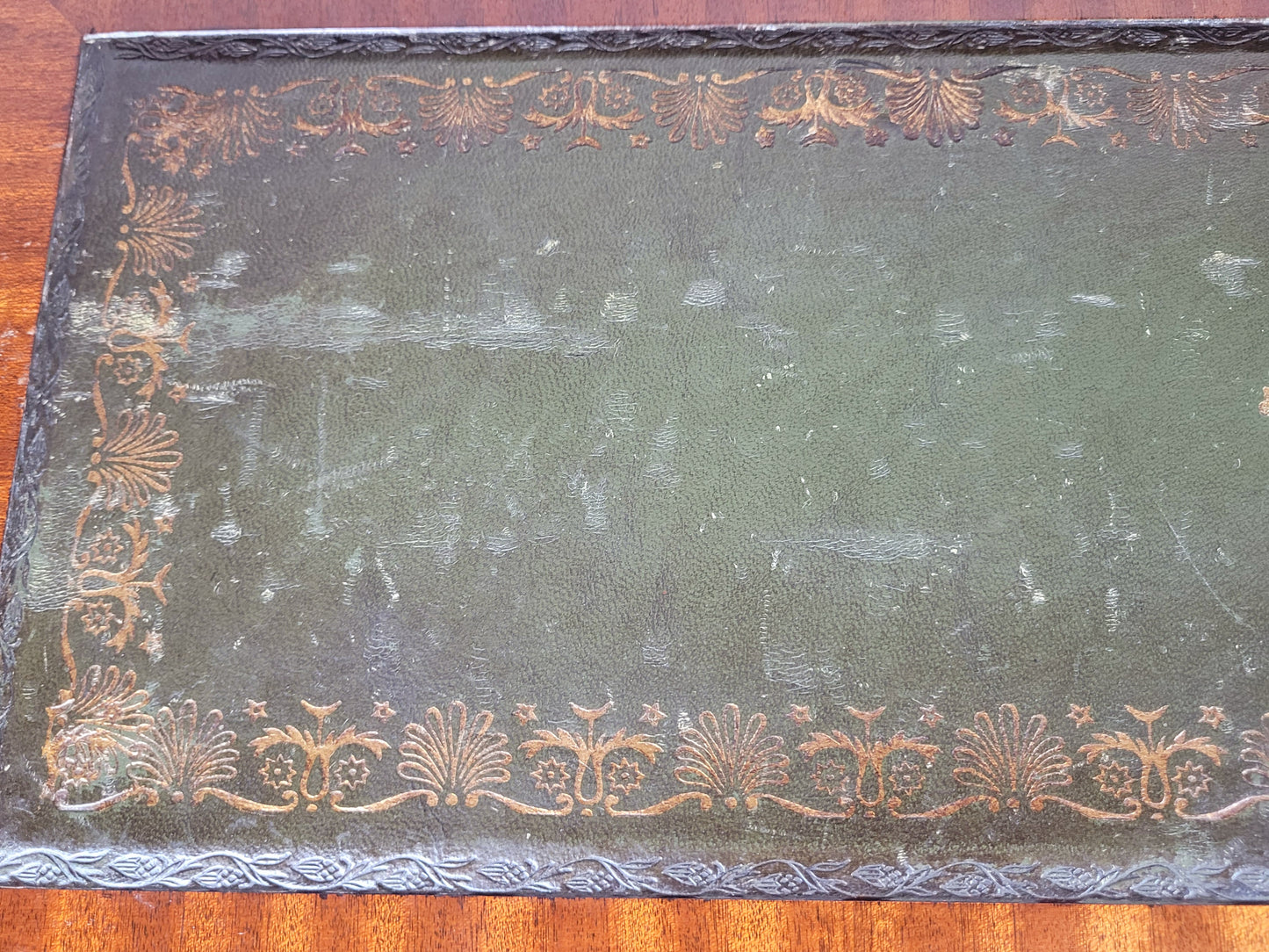 Vintage Writing Bureau Desk Leather 20thC Mahogany 1960s Delivery Available