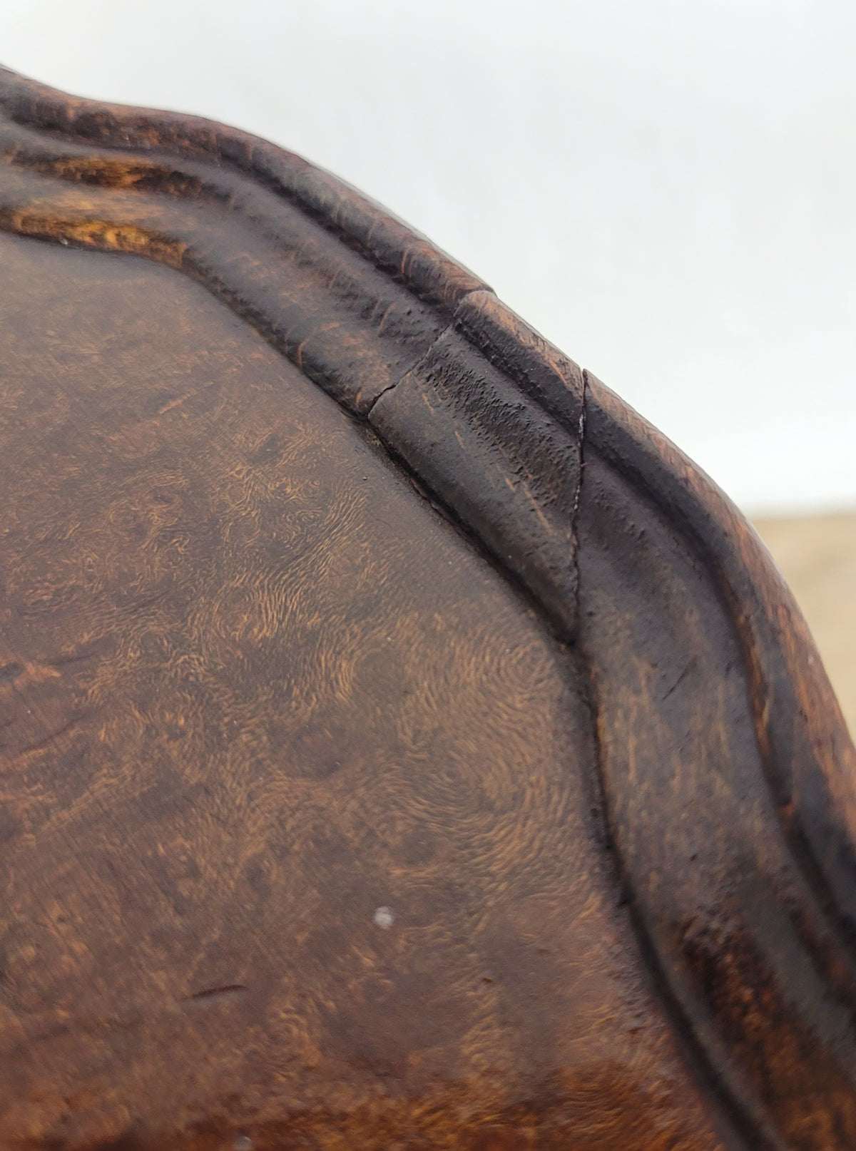 Victorian Wine Tripod Table Walnut Piecrust Scalloped Edge Postage Available