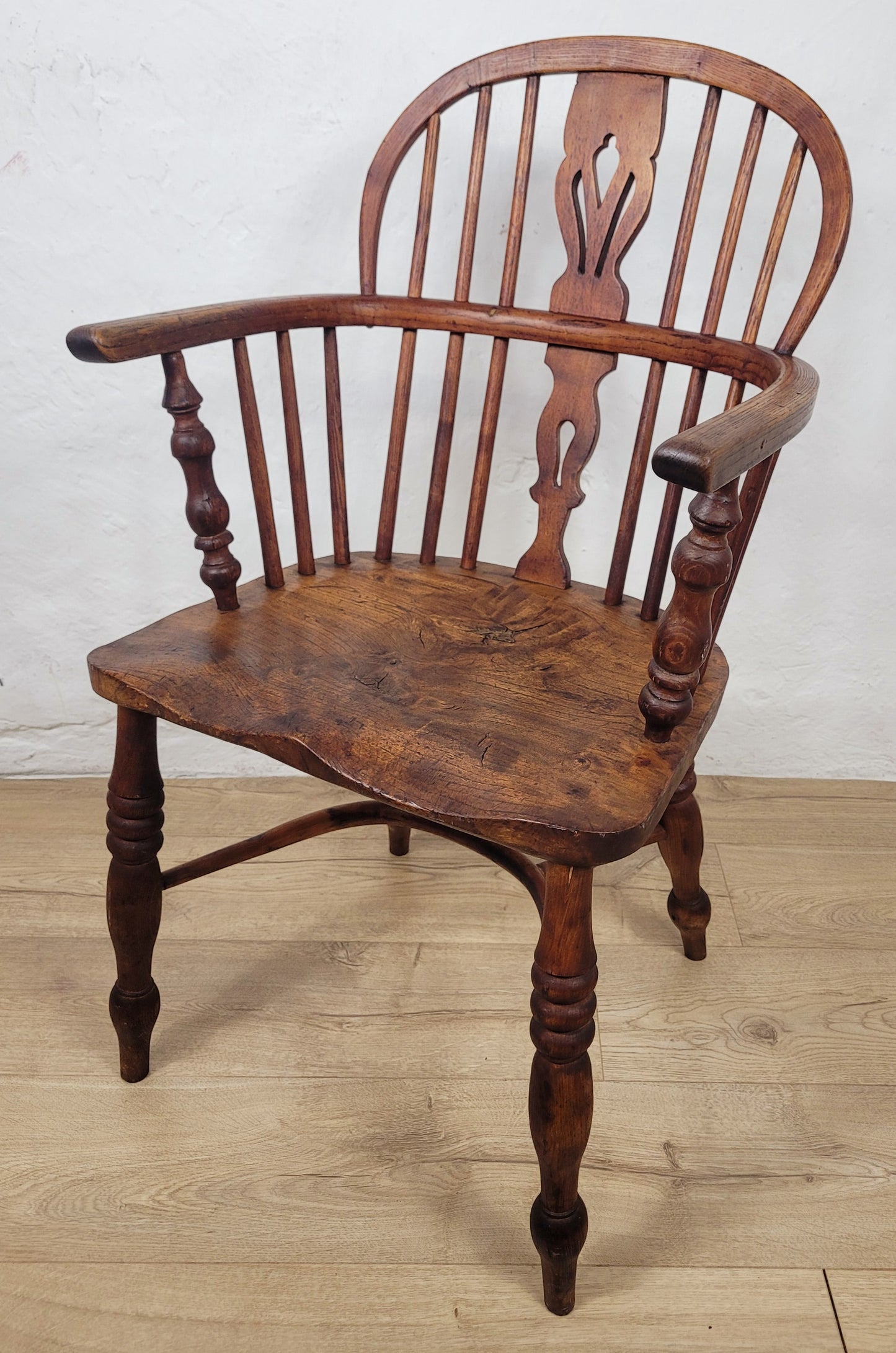 Victorian Windsor Armchair HoopBack Crinoline Stretcher 19thC Delivery Available