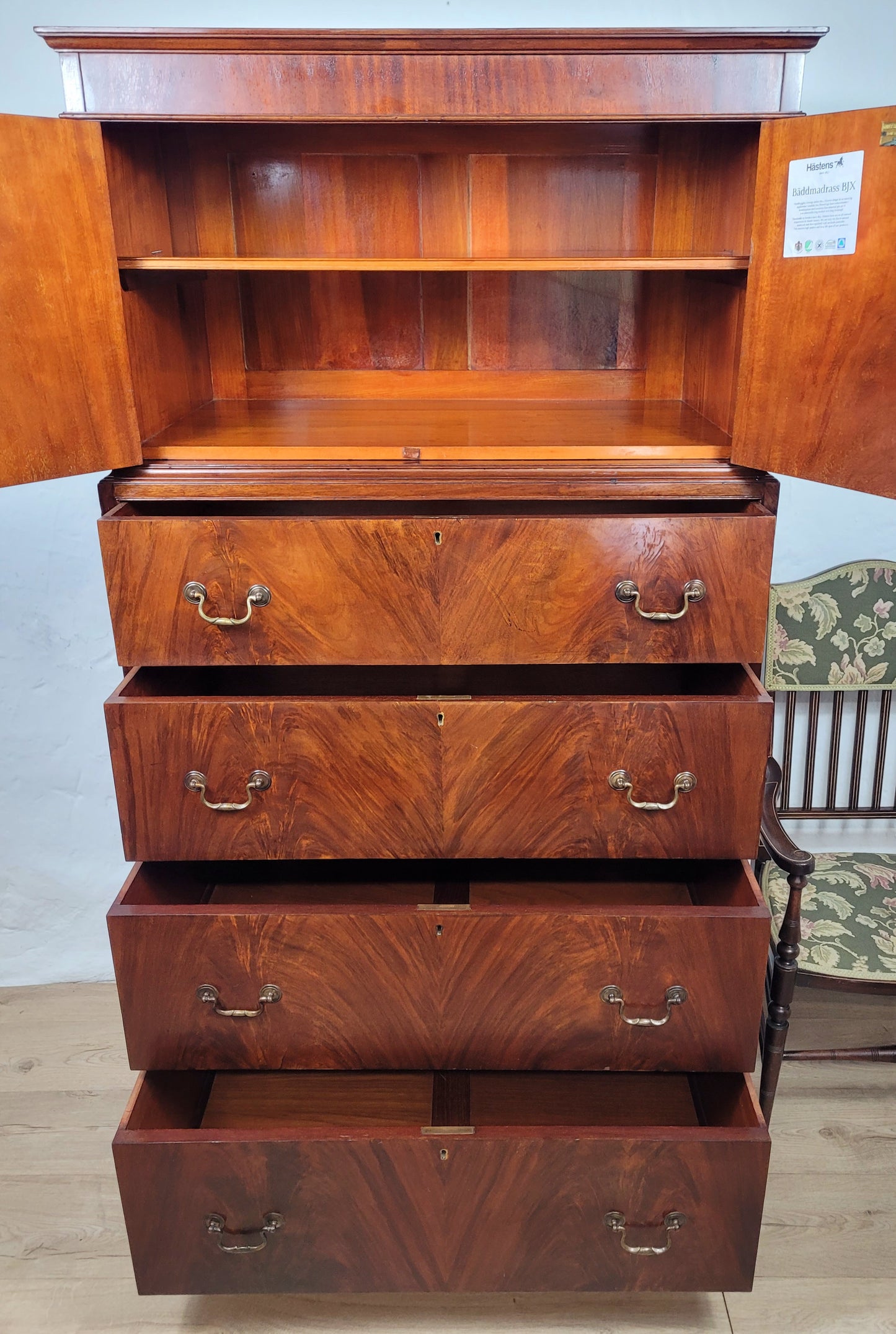 Edwardian Mahogany Tallboy English 1910 Drawers Storage Delivery Available