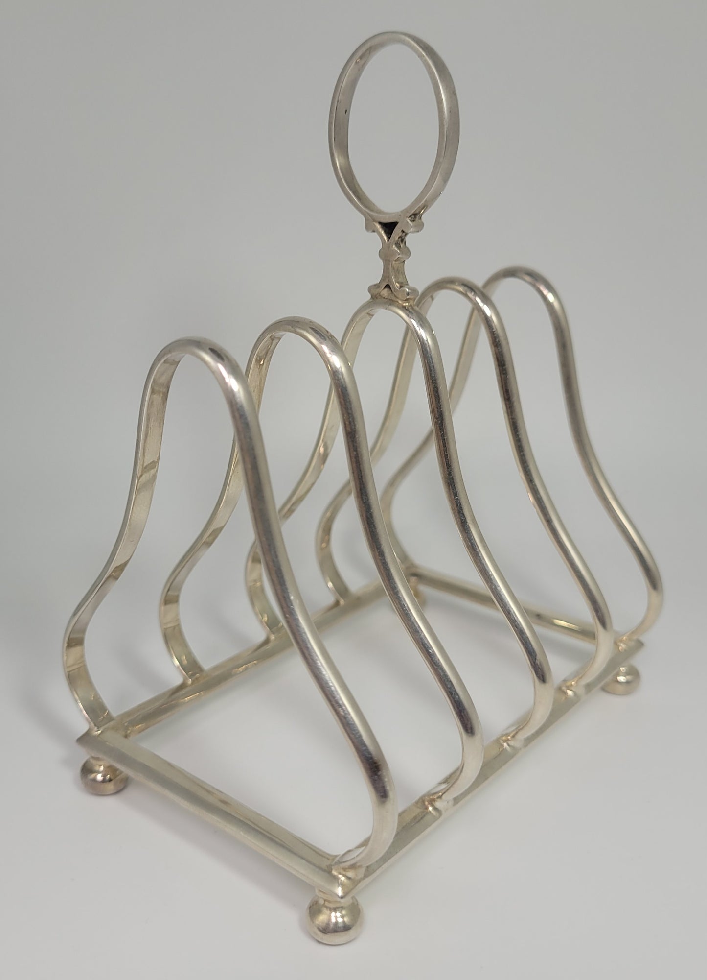Sheffield Silver Toast Rack Hallmarked English Edwardian 1900 Tableware Postage Available