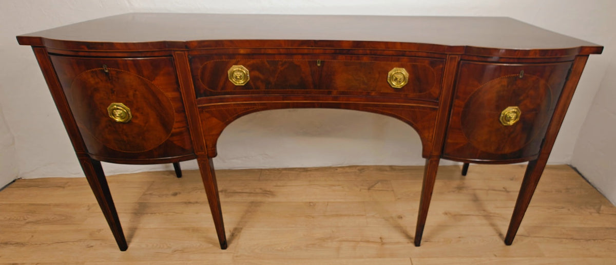 Georgian Sideboard Serpentine Front C1830 English Mahogany Delivery Available