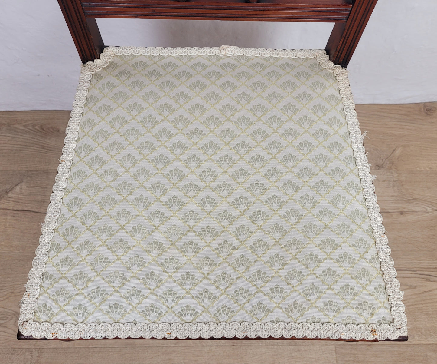 Carved Occasional Chair Mahogany Upholstered Antique Postage Available