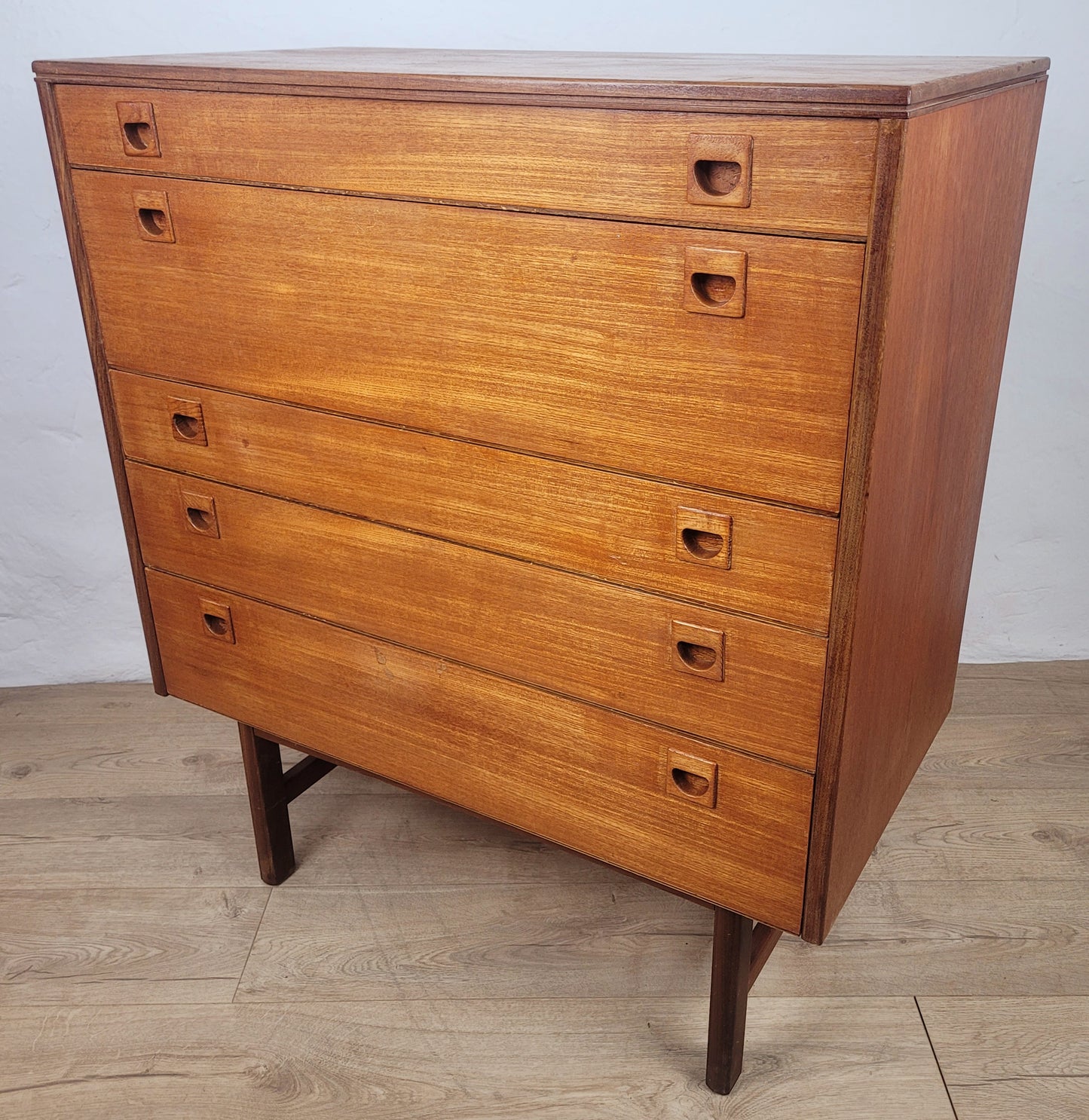 Alfred Cox Teak Chest of Drawers 1960 Post War British Design Delivery Available
