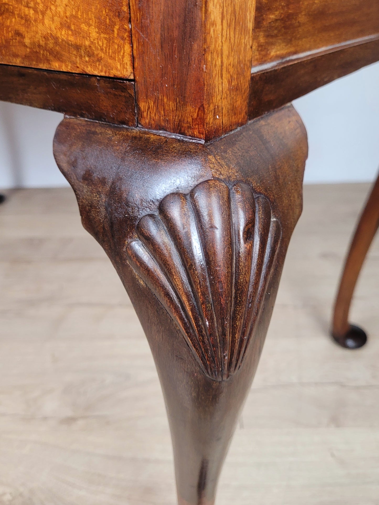 Ladies Writing Desk Vintage Mahogany Cabriole Shell Knee 1950 Delivery Available