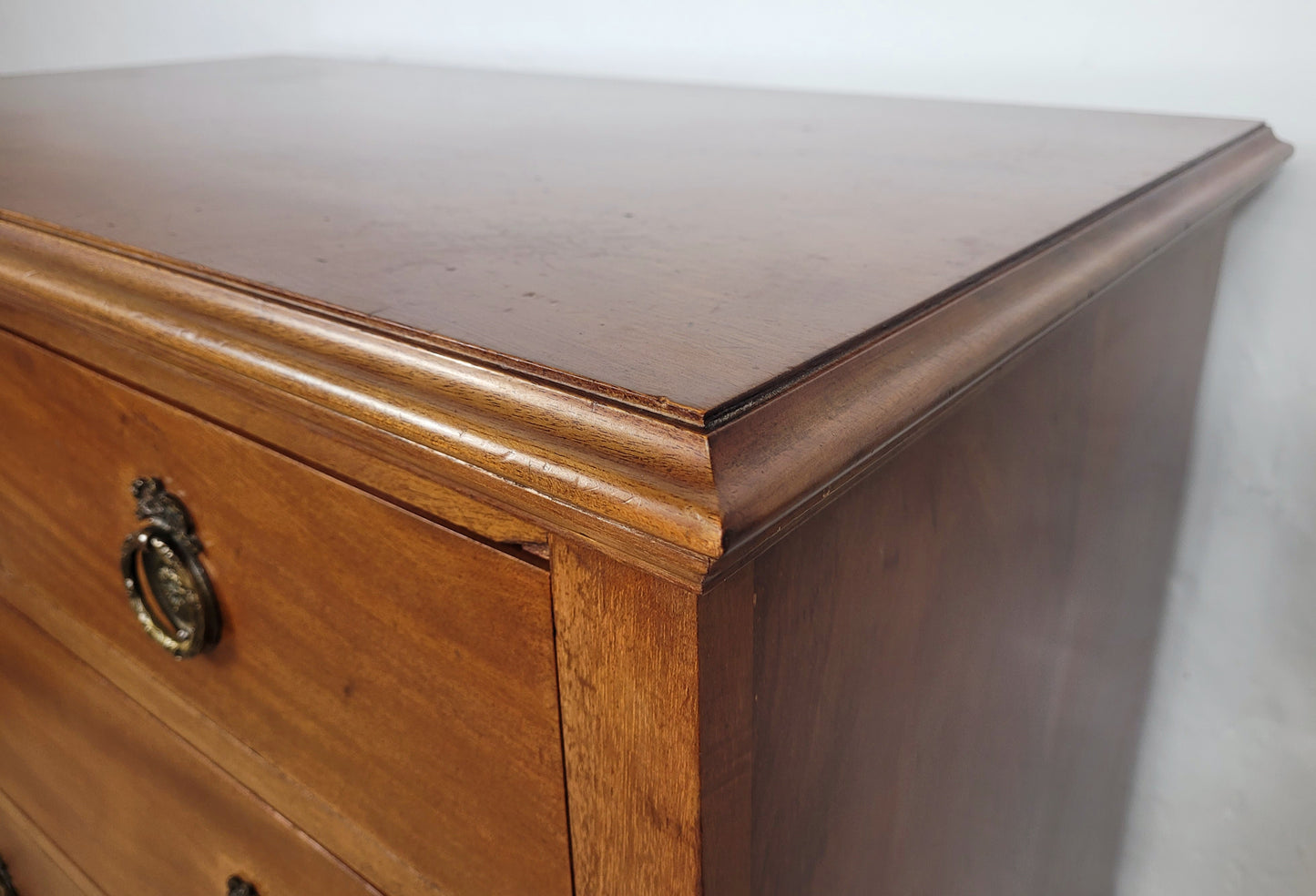 Edwardian Chest of Drawers 2 Over 3 1910s Drop Handle Antique Delivery Available