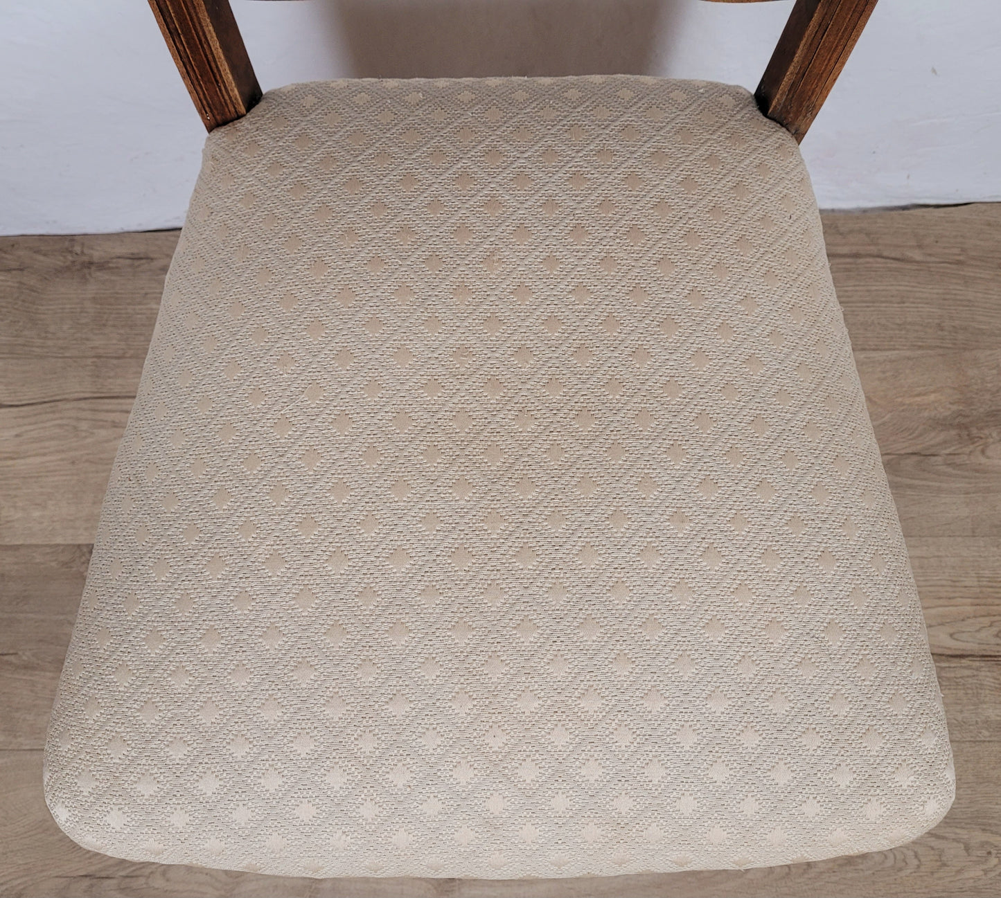 Edwardian Side Chair Carved Floral Beech Cabriole Legs Cream Postage Available