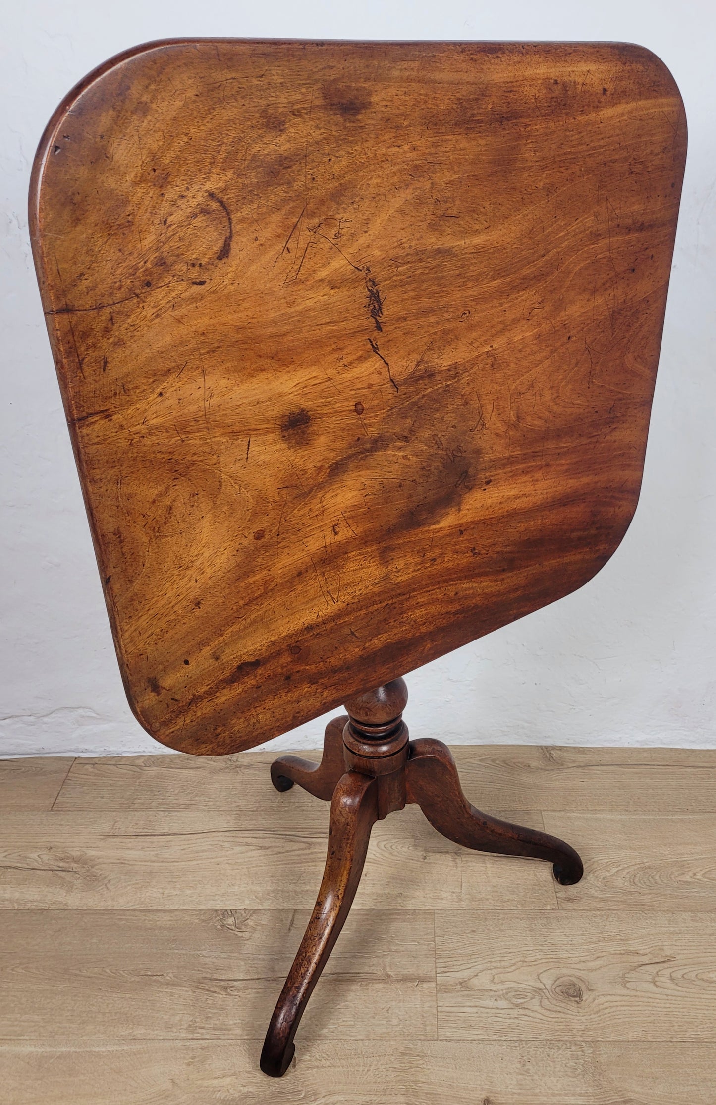 Georgian Tilt Top Table Tripod Mahogany English Postage Available