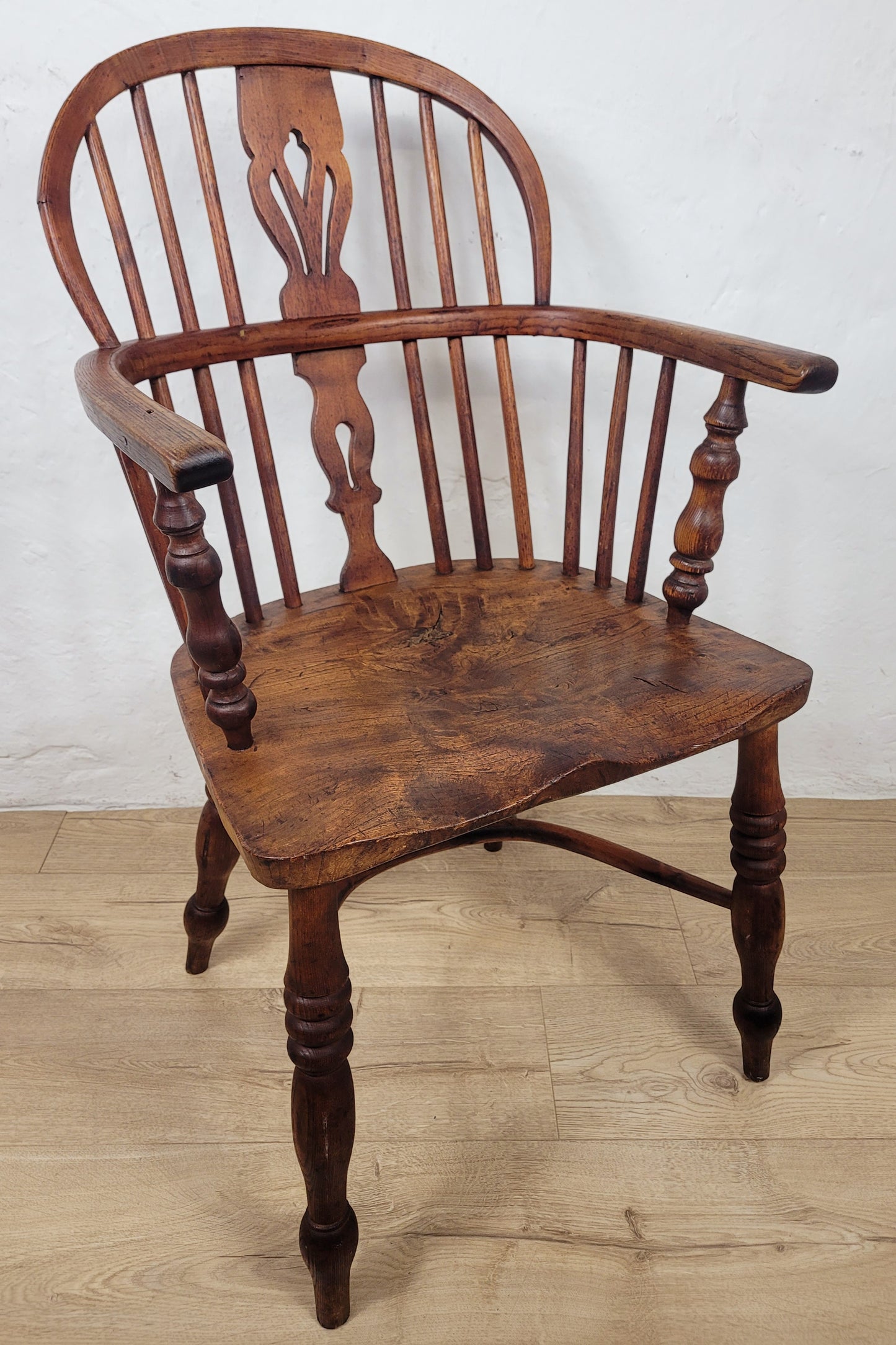 Victorian Windsor Armchair HoopBack Crinoline Stretcher 19thC Delivery Available