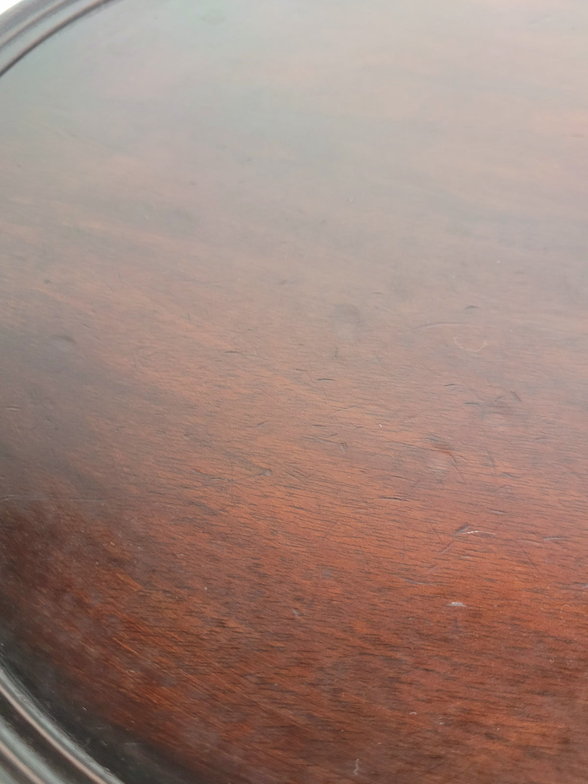 Victorian Tripod Wine Table Circular English Mahogany 1890 Postage Available